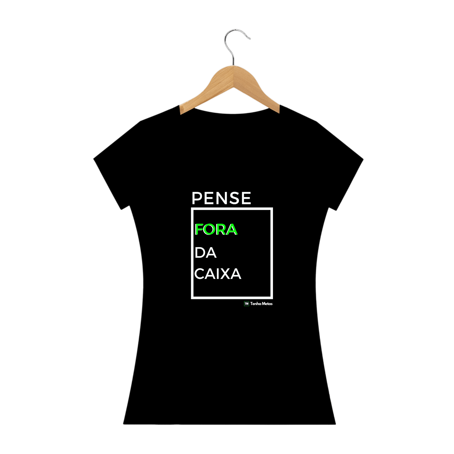 Nome do produto  Baby Look - Pense Fora da Caixa