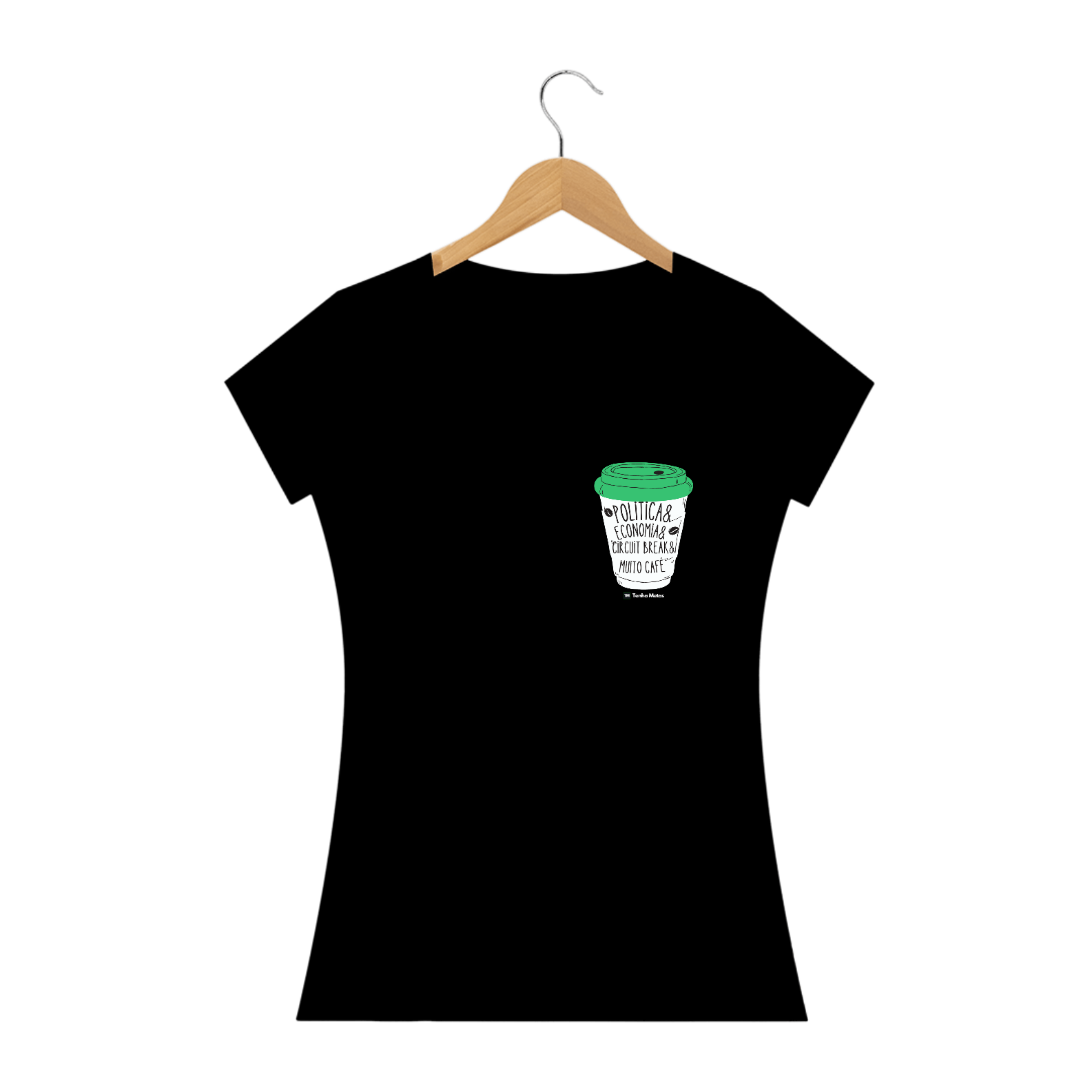 Nome do produto  Baby Look - Café