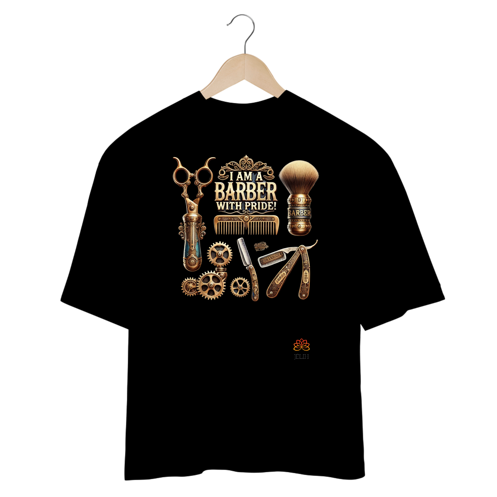 Nome do produto: CAMISETA - BARBEARIA - OVERSIZED