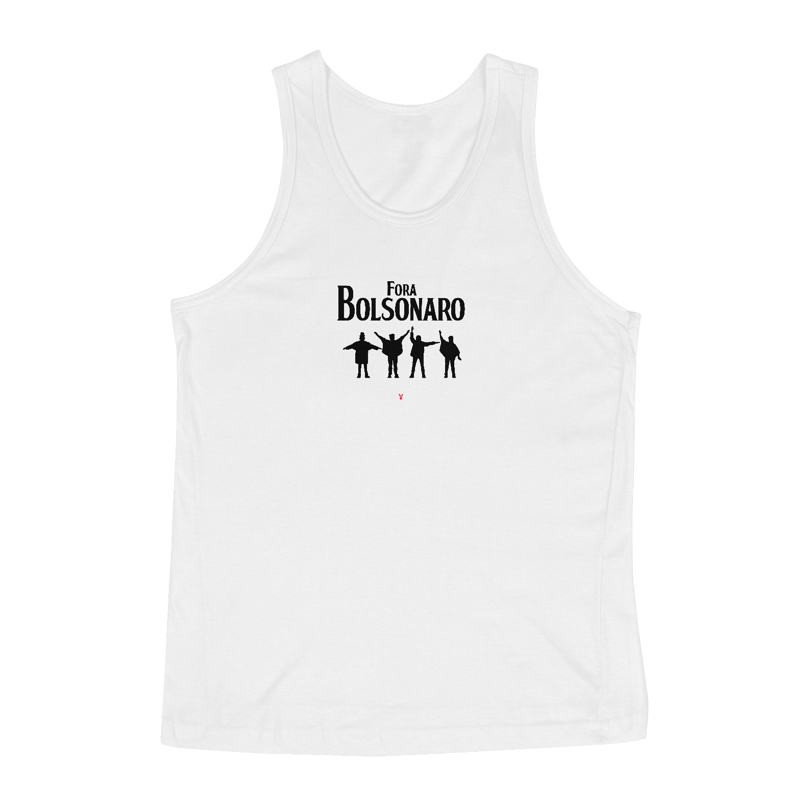 Nome do produto  Fora Bolsonaro regata (texto preto)