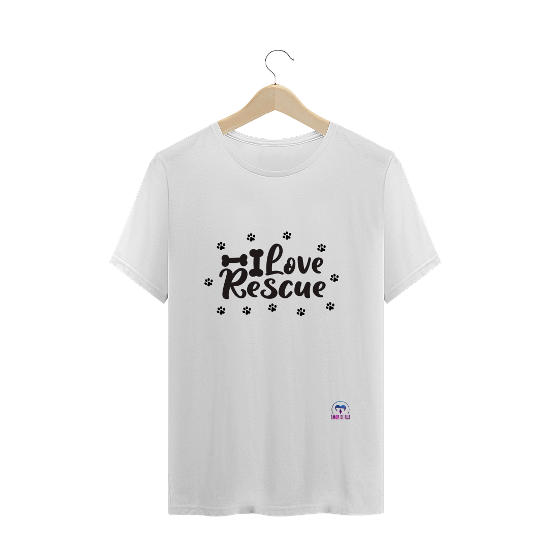 Nome do produto  Camiseta Amor de Rua I Love Rescue