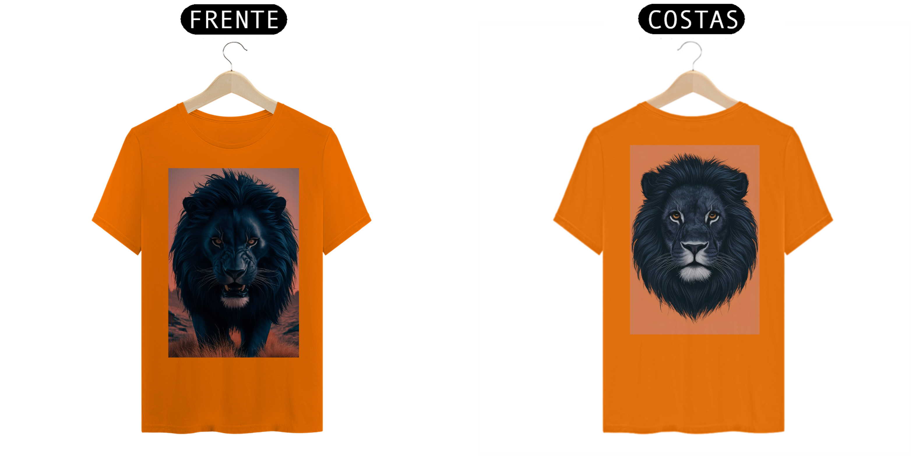 [ESPECIAL] Leão Preto [Imagem Criada - Frente e Verso]