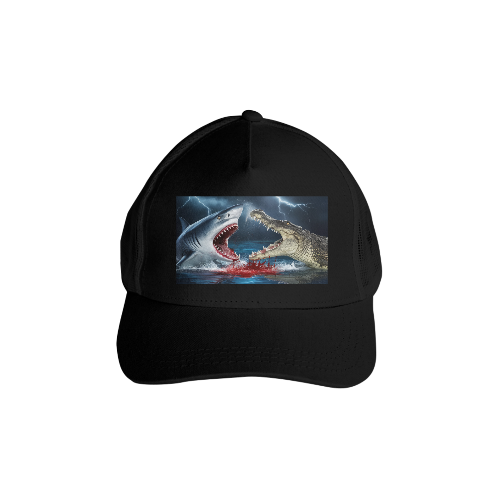 Boné - Tubarão X Crocodilo