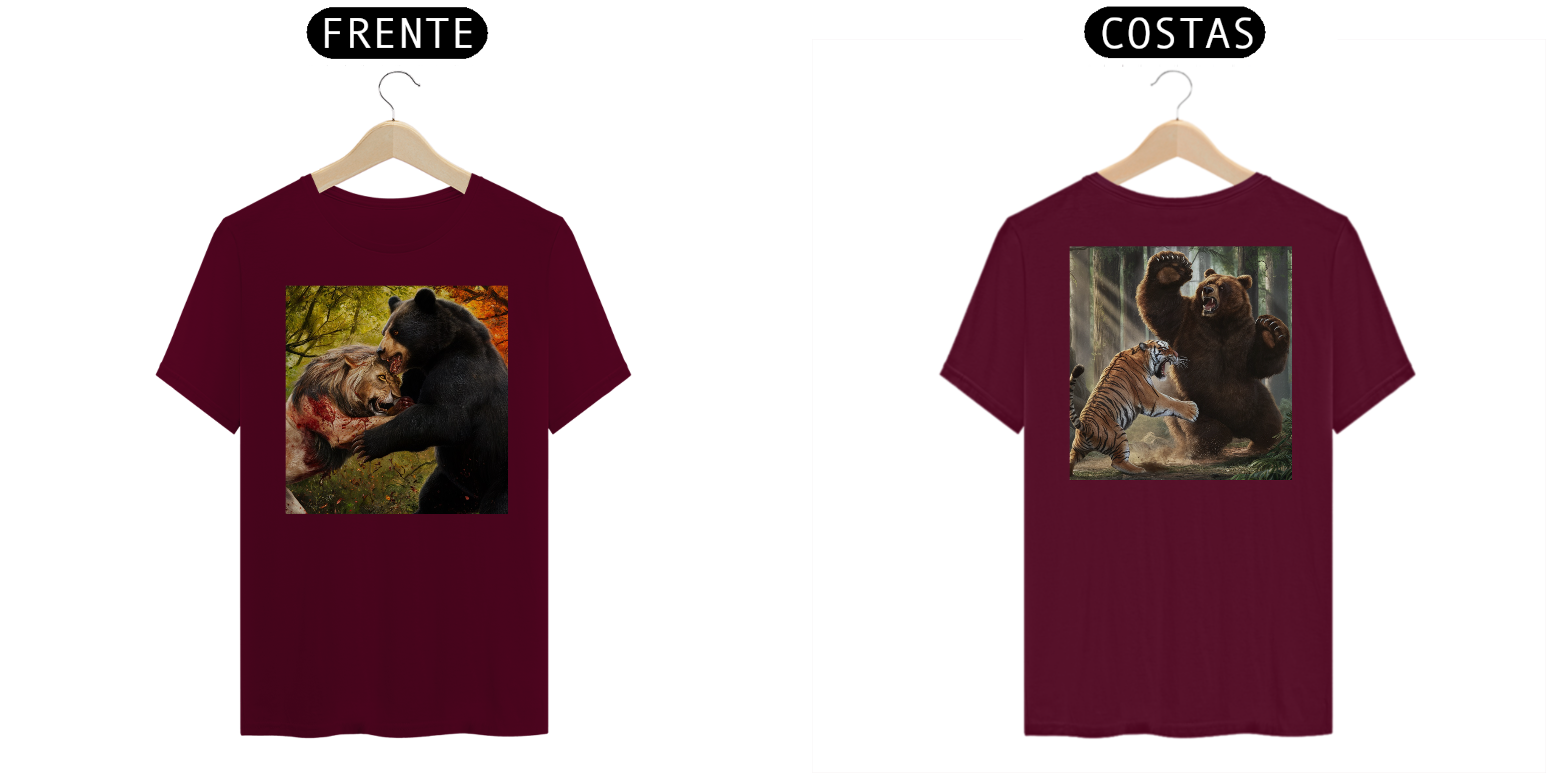[ESPECIAL] Leão e Tigre X Urso (s) [FRENTE E COSTAS]