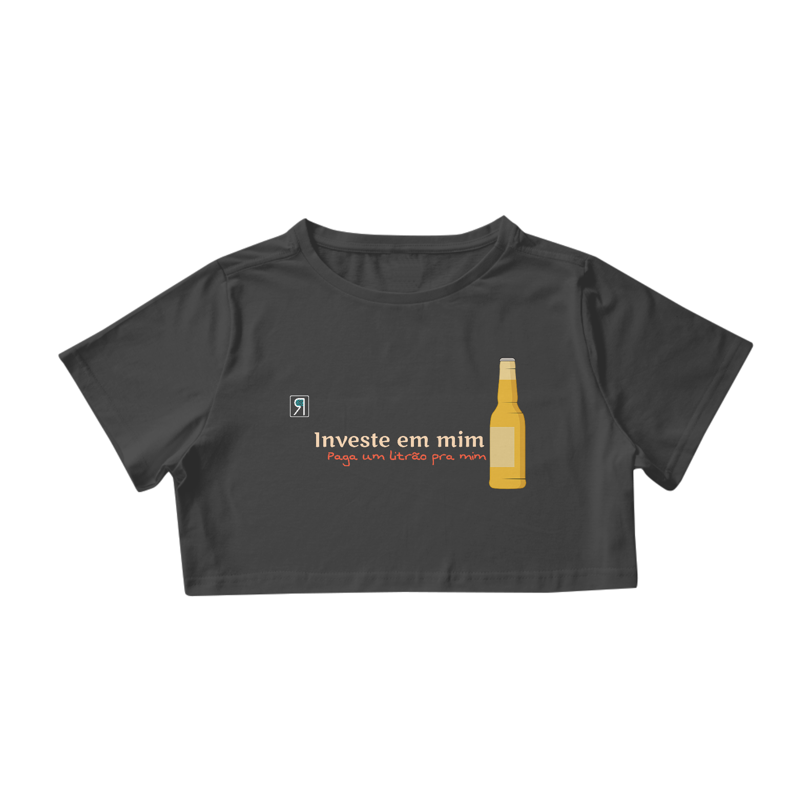 Nome do produto  Camiseta Cropped Nomar - Investe em mim