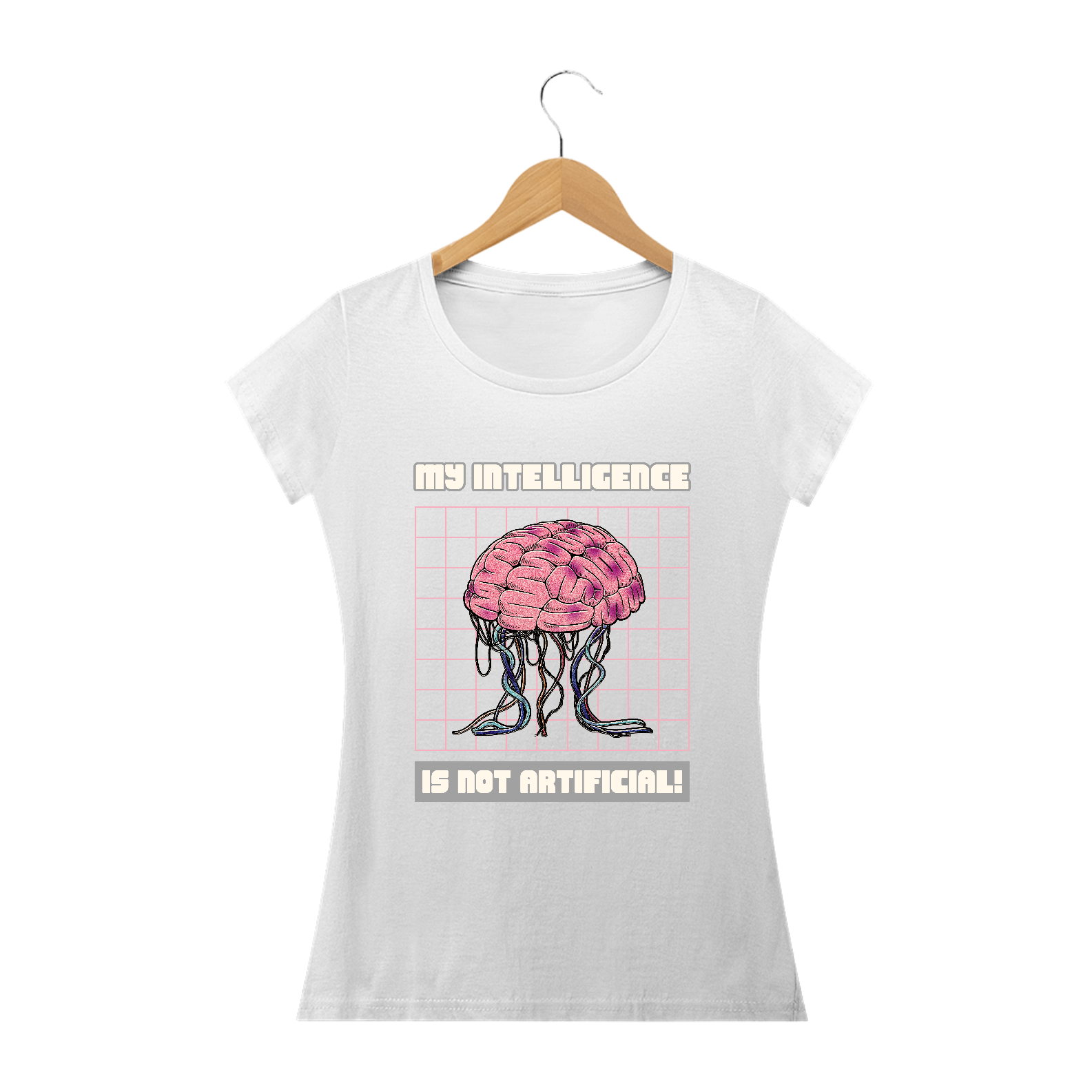 Camiseta Feminina Minha Inteligência Não É Artificial