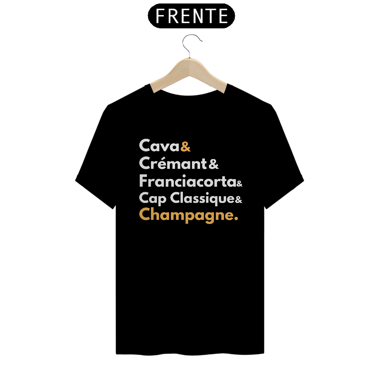Camiseta Unissex Espumantes do Mundo