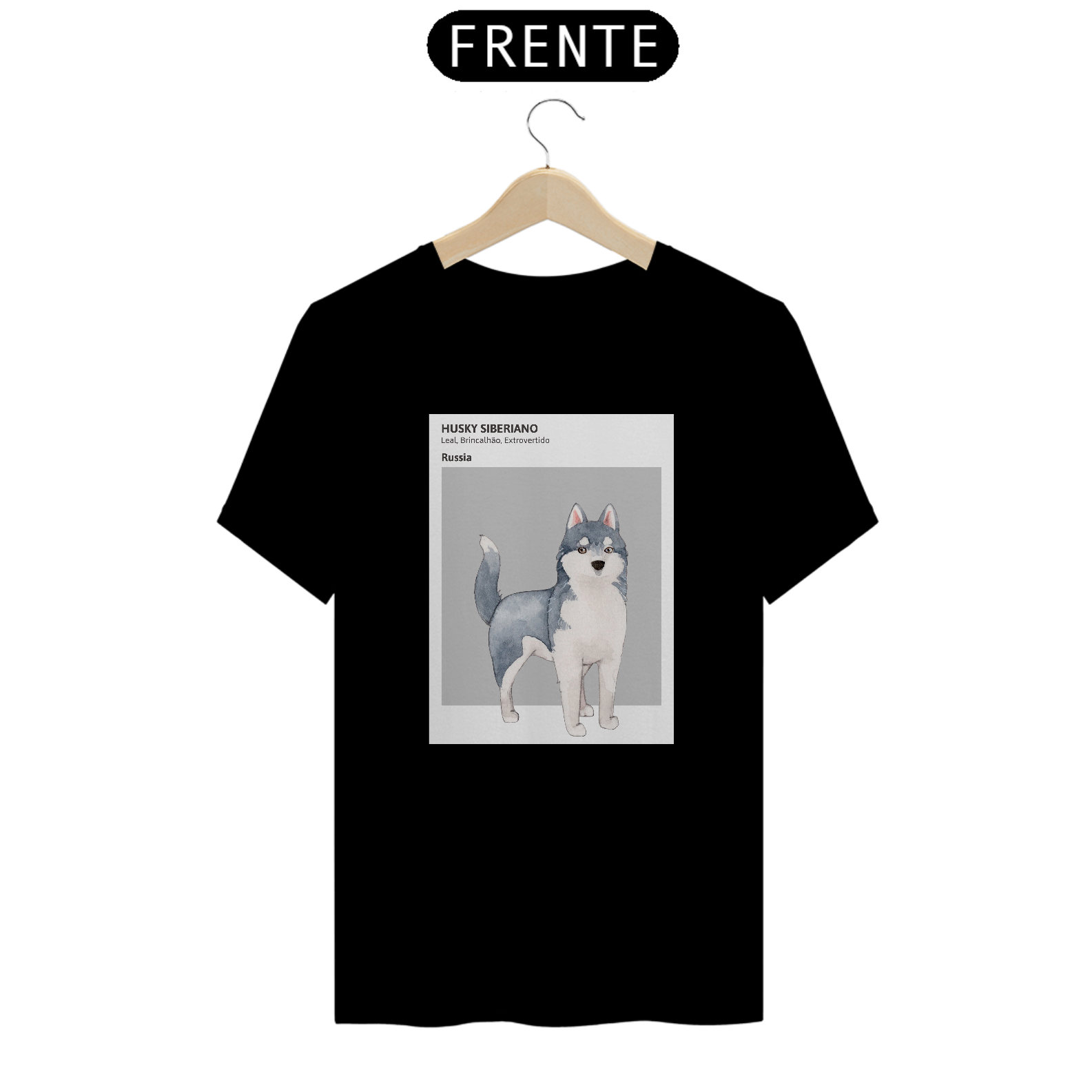 Camiseta Unissex Husky Siberiano
