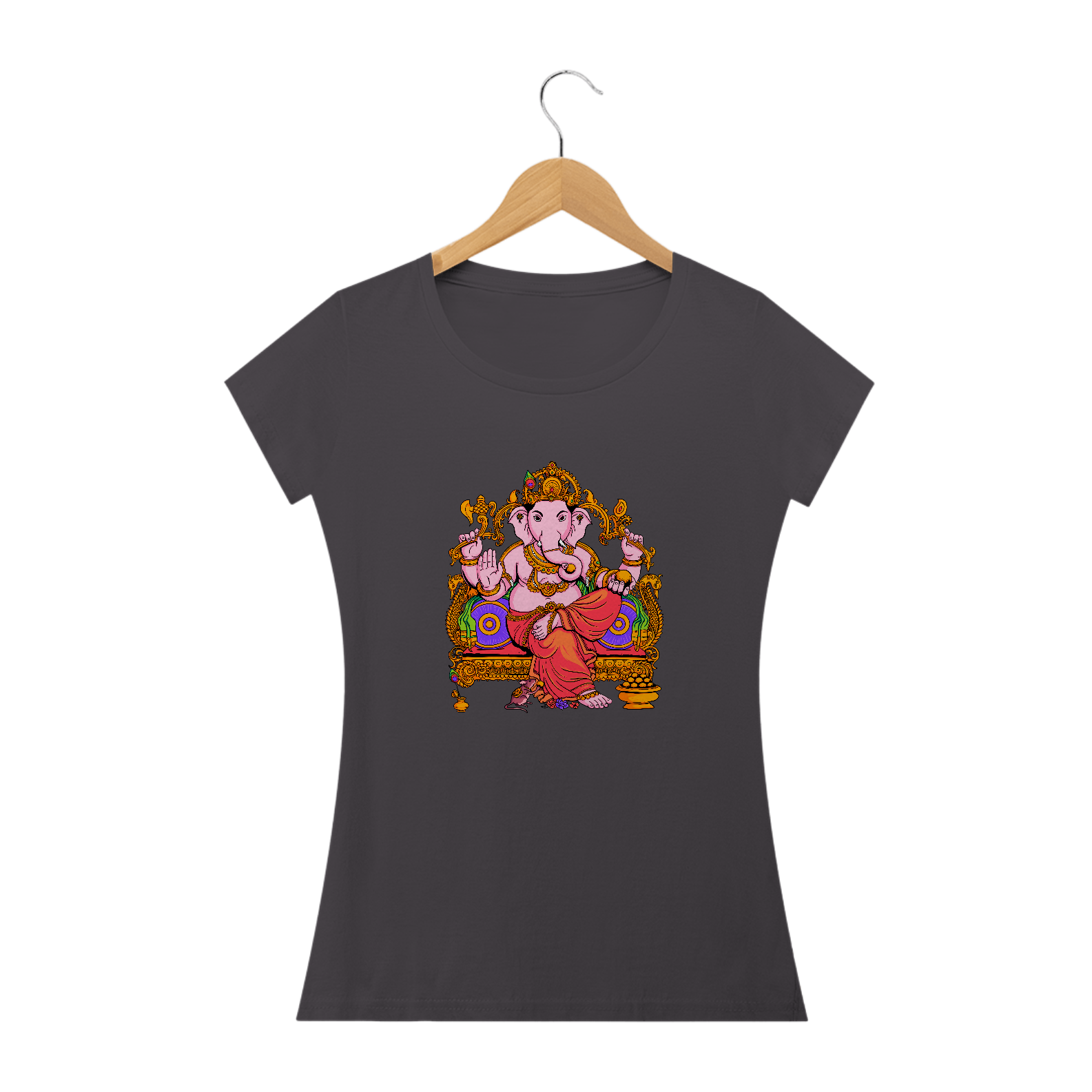 Nome do produto  CAMISETA BABY LONG ESTONADA GANESHA 