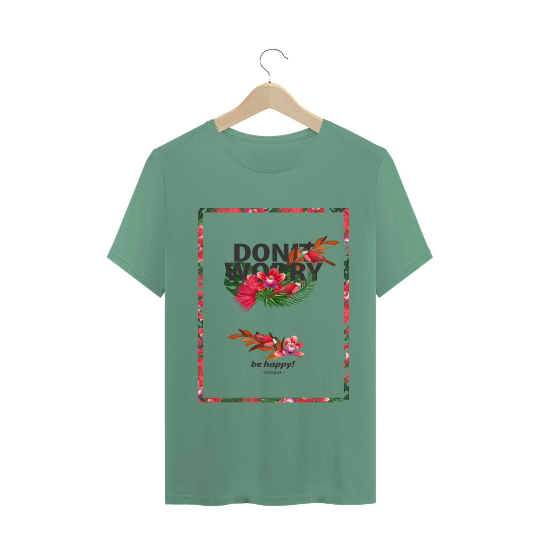 Nome do produto  Octopus: Don't Worry, be happy! - T-shirt estonada