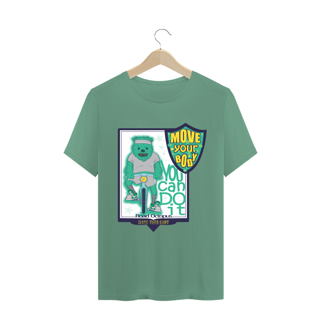 Nome do produto  Octopus: MOve your body! - T-shirt estonada