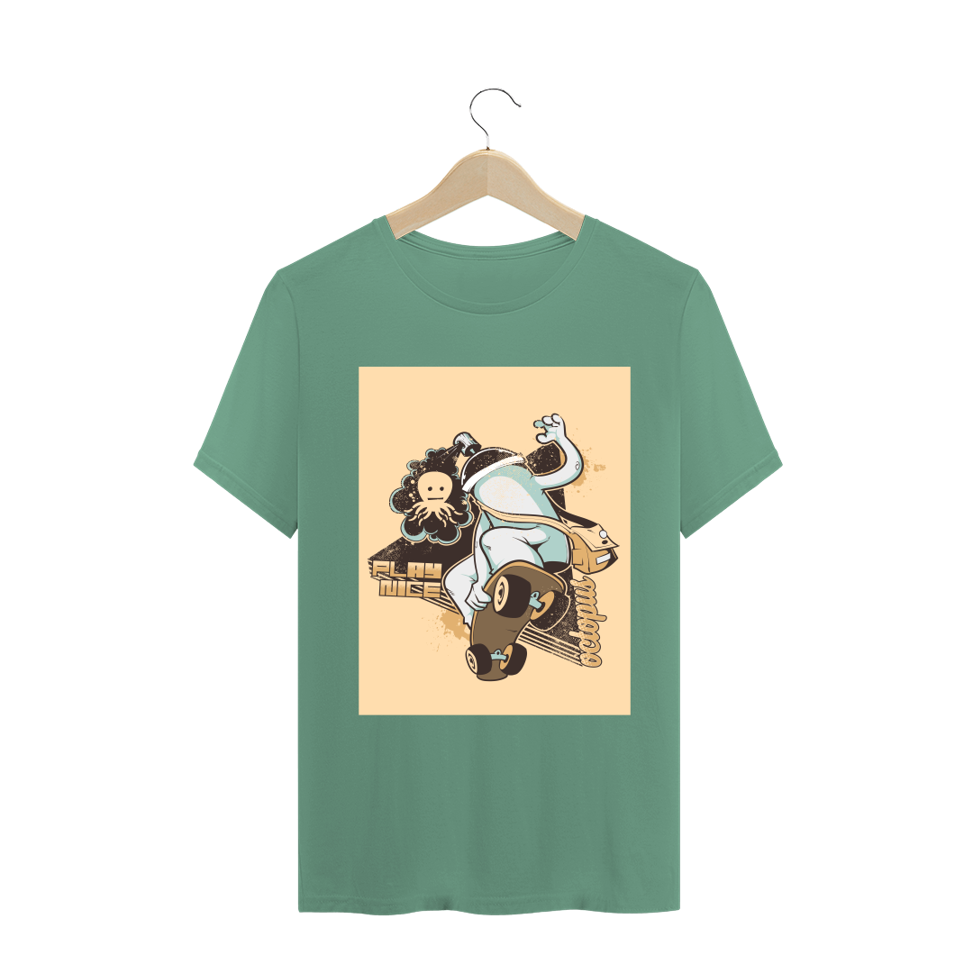 Nome do produto  Octopus: Play nice - T-shirt estonada