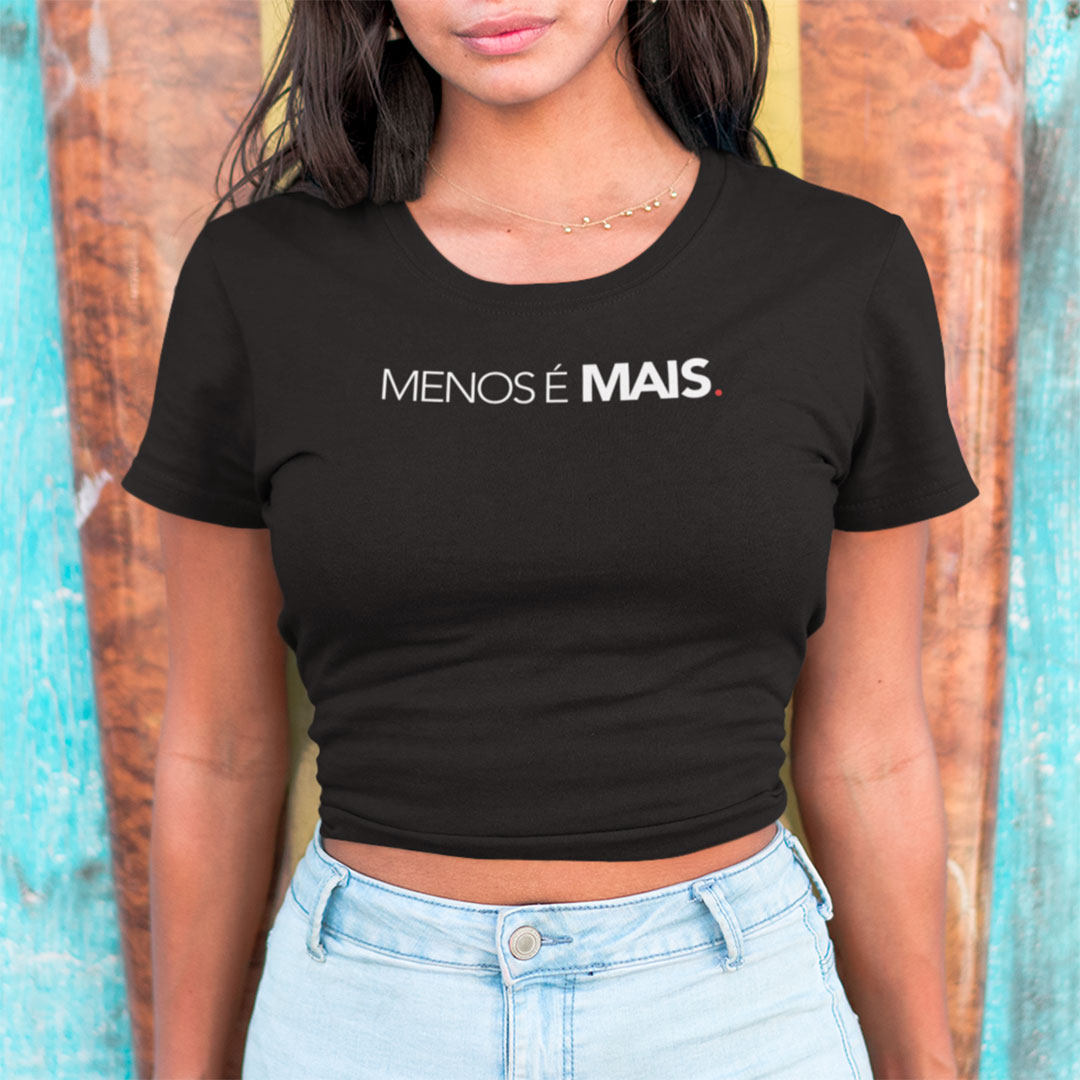 Cropped - Menos é mais preto