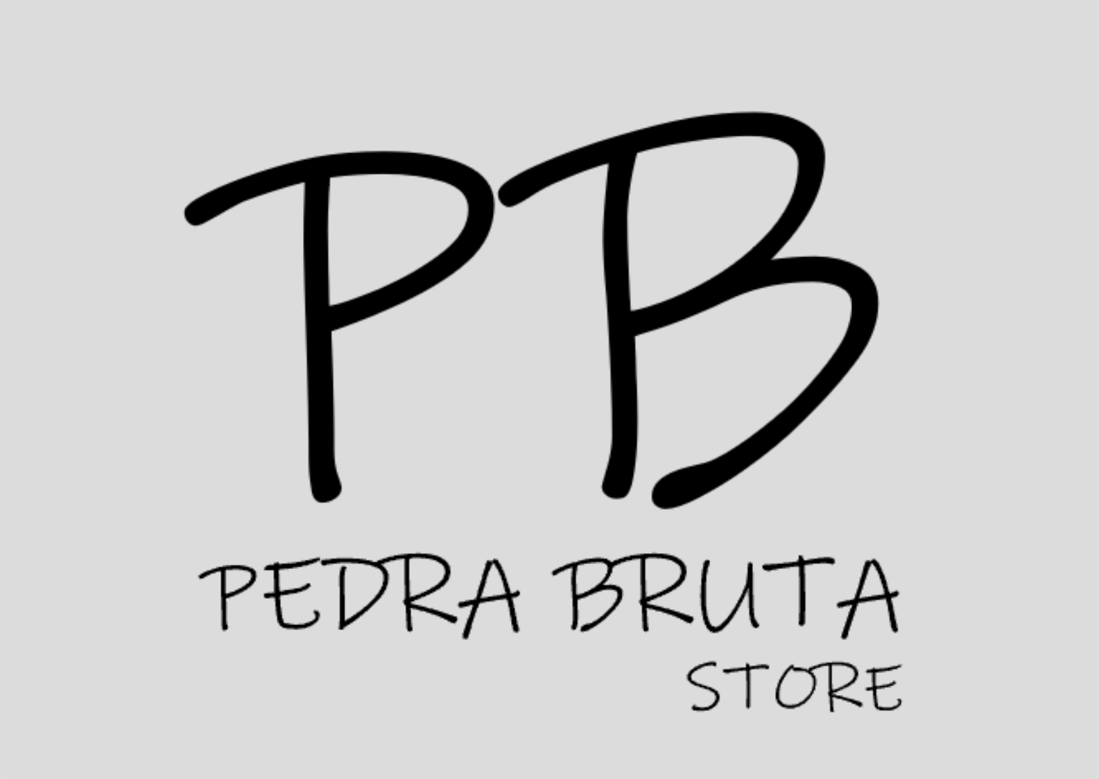 Nome do produto  Poster PB Store Logo Preto