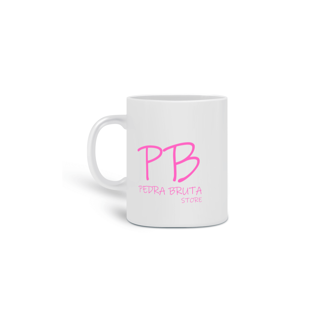 Nome do produto  Caneca Pedra Bruta Logo Rosa