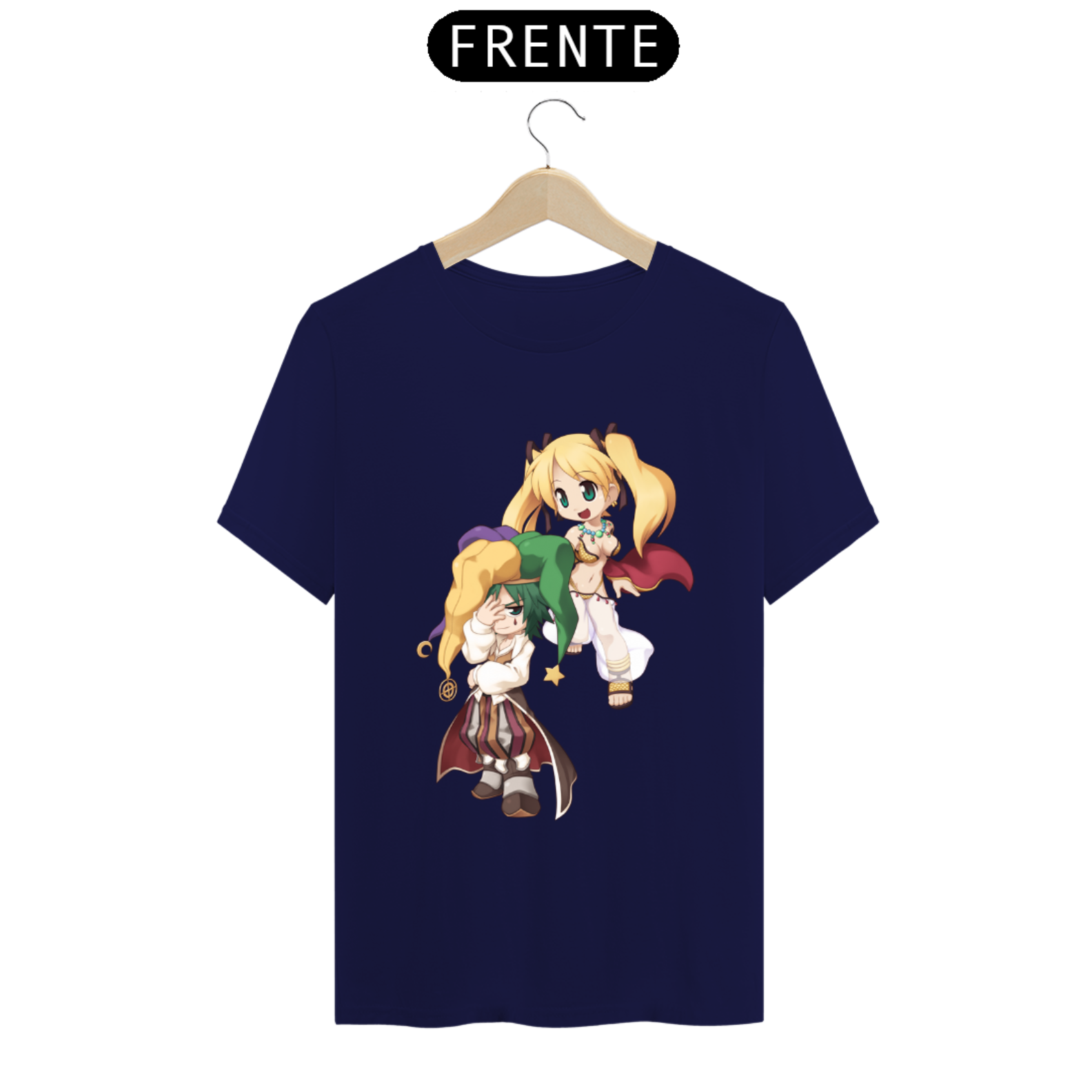 Nome do produto  Camiseta Ragnarok Online - Menestrel e Cigana