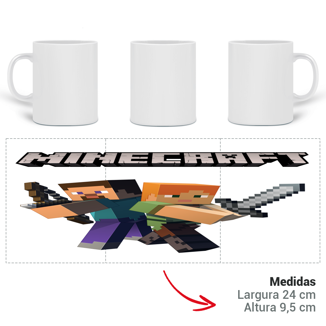Nome do produto  CANECA MINECRAFT