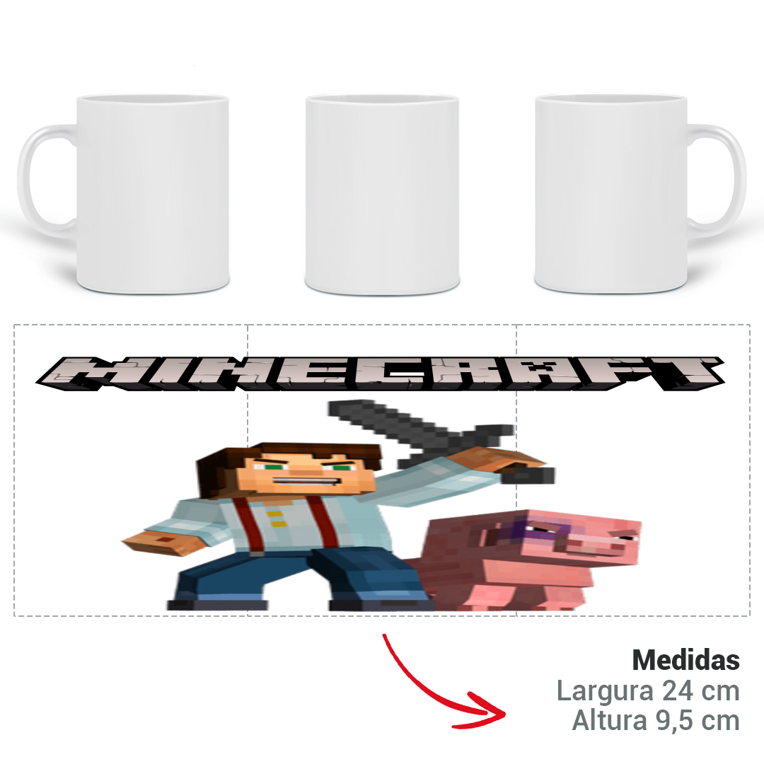 Nome do produto  CANECA MINECRAFT