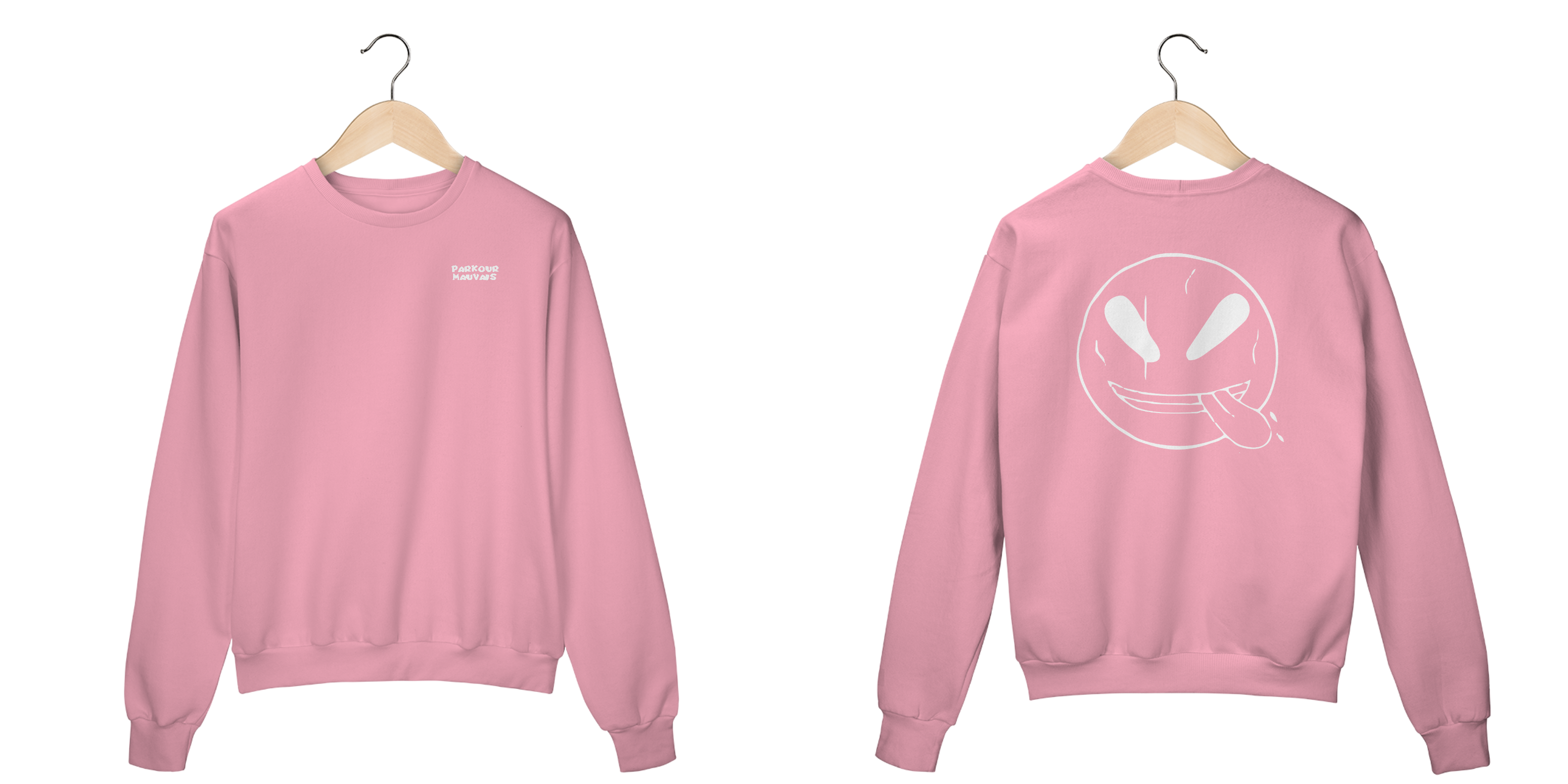 Moletom parkour mauvais unissex sem bolso -M002