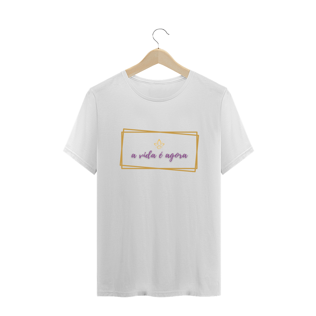 Nome do produto  Camiseta Nathalia Morgana Frase A vida é agora (Quality)