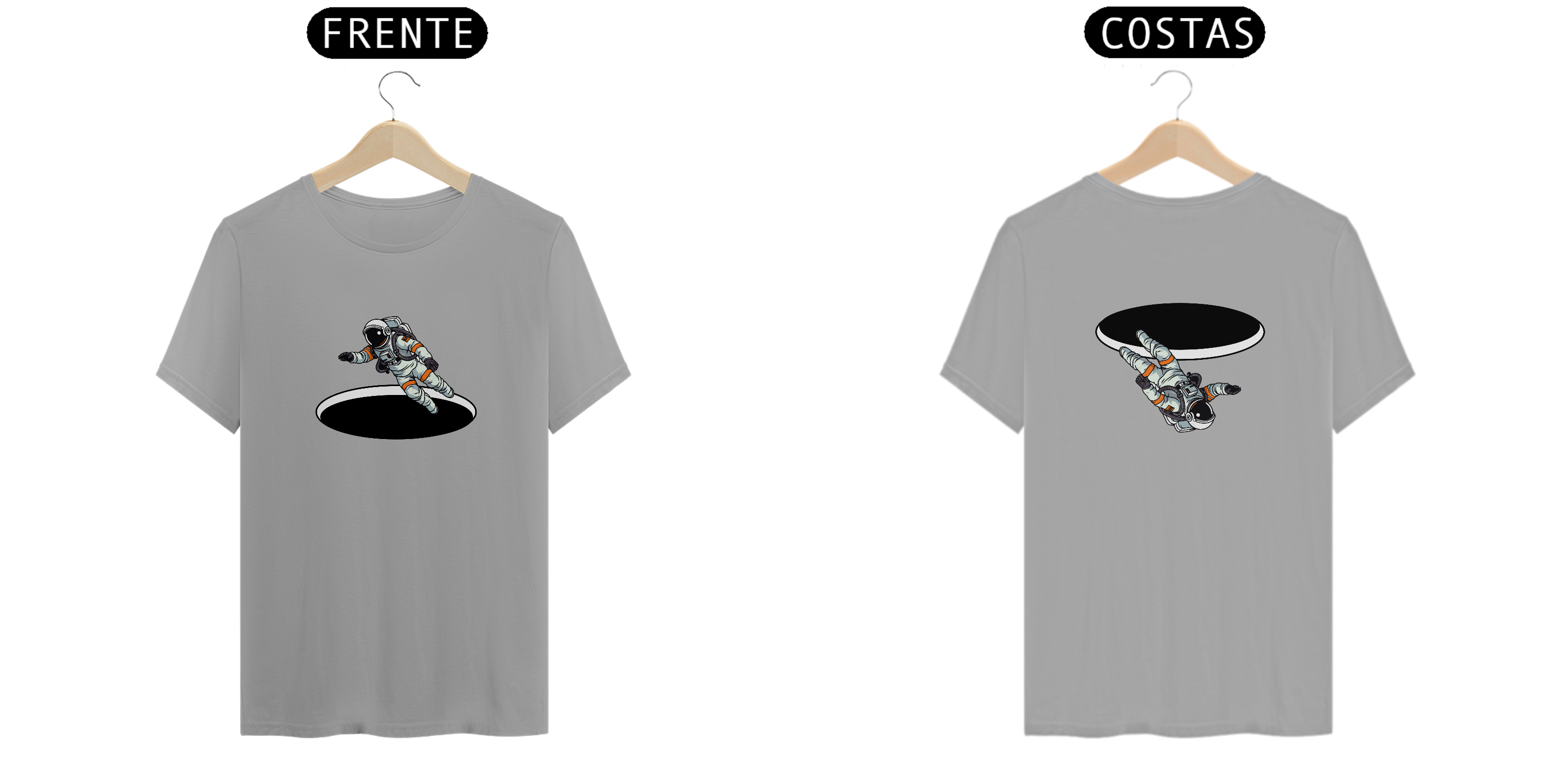 Nome do produto  Camiseta Astronauta no Buraco Negro