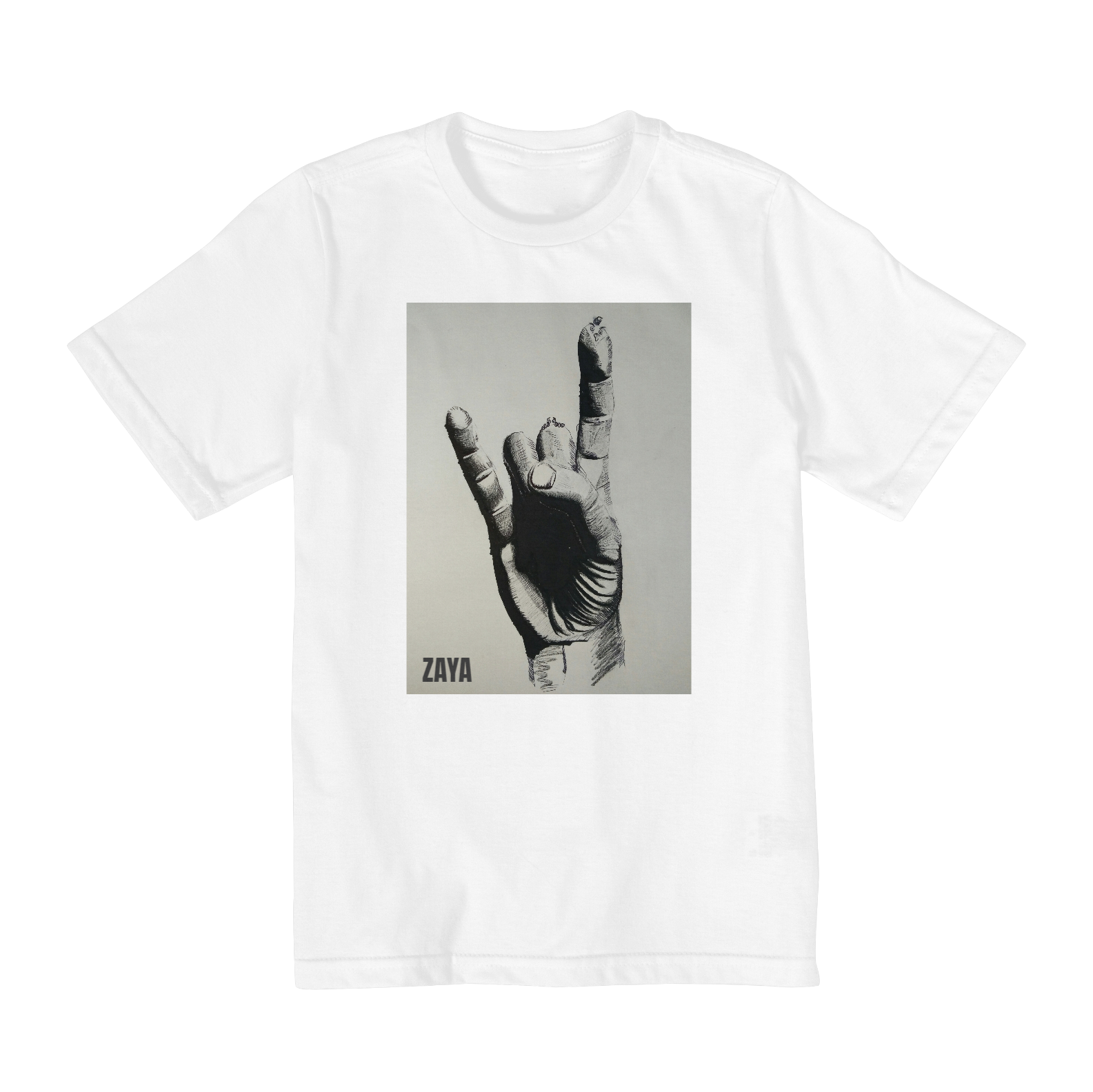 Nome do produto  Camiseta Infantil ZAYA | Rock