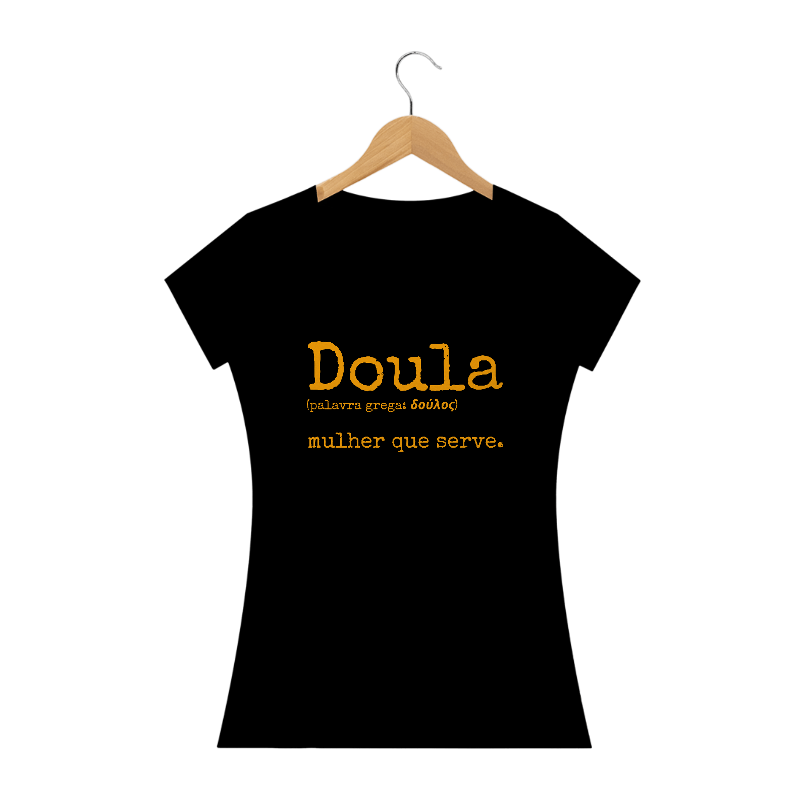 Nome do produto: Camiseta Baby Long Prime Significado Doula Gold