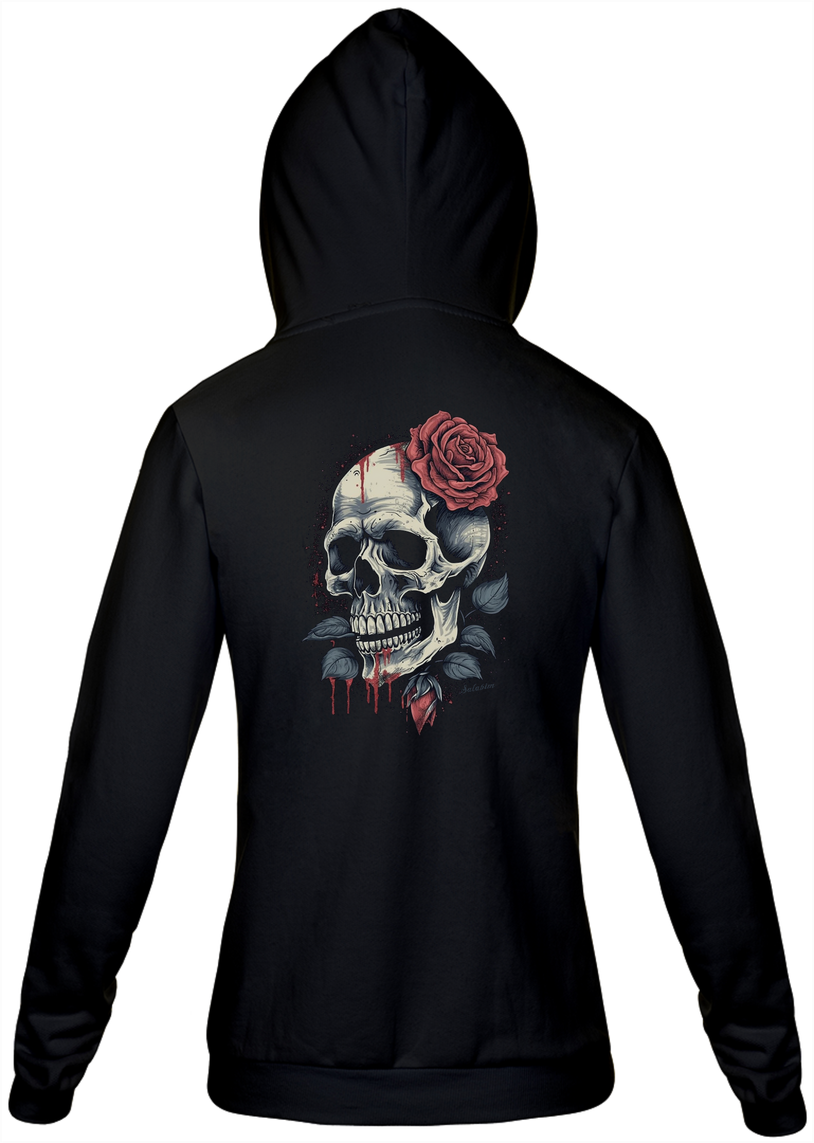 Moletom Unissex Skull Flowers
