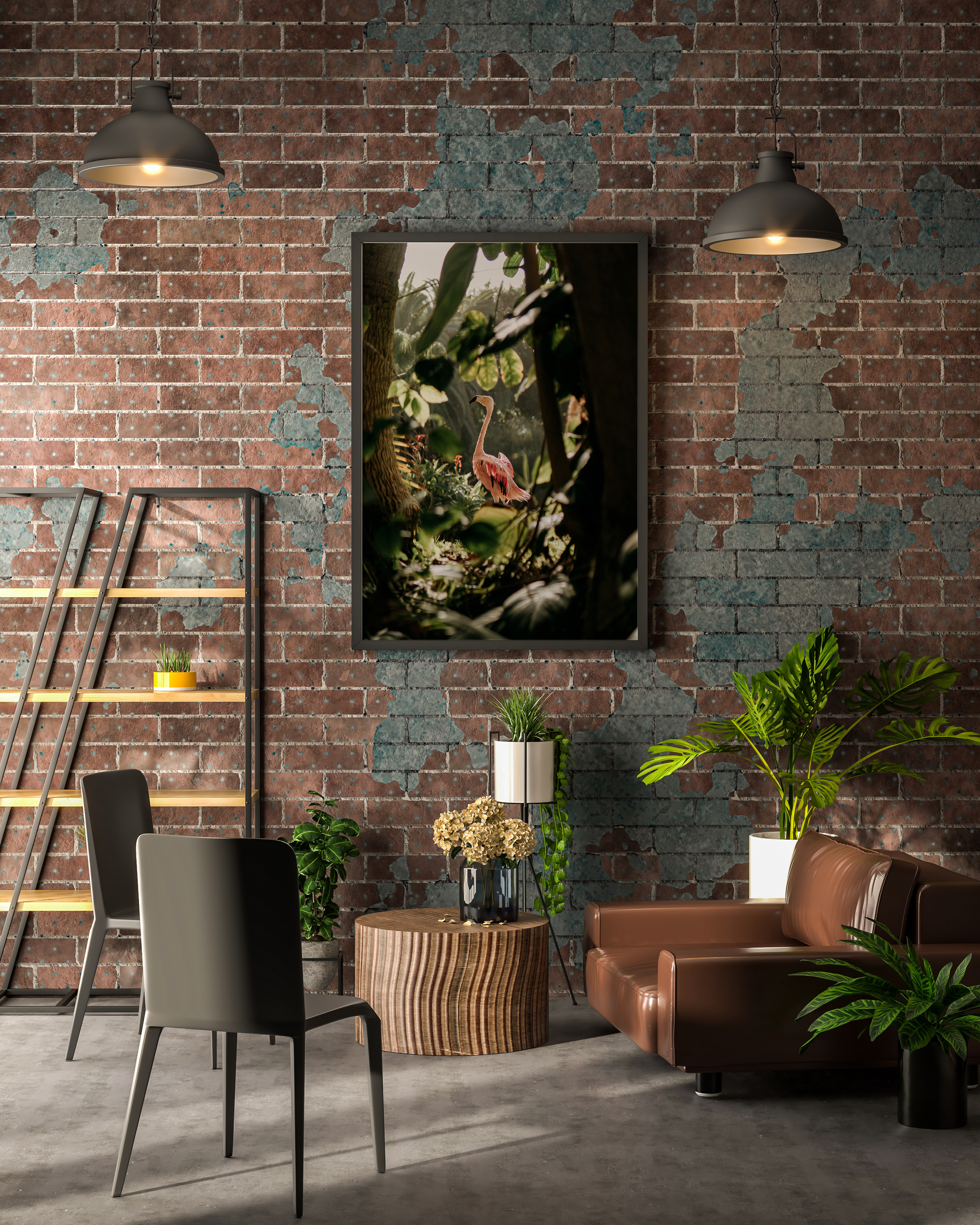 Nome do produto  Poster Flamingo