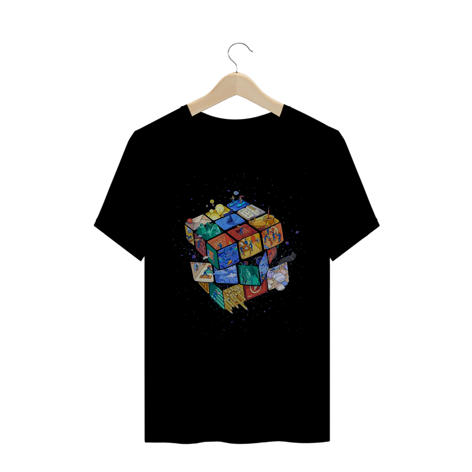 Nome do produto  Camiseta Vaporwave Cube