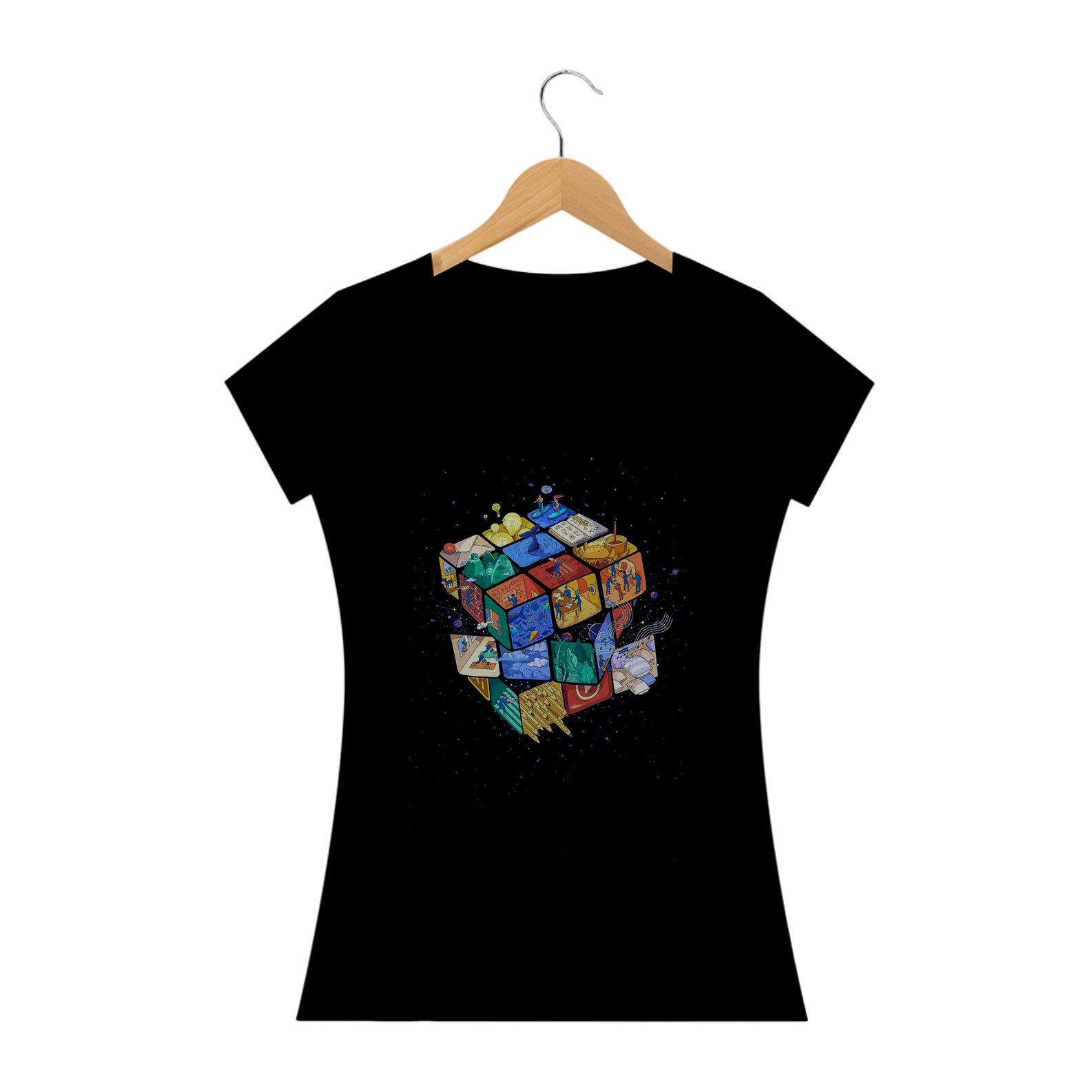 Nome do produto  Camiseta Vaporwave Cube