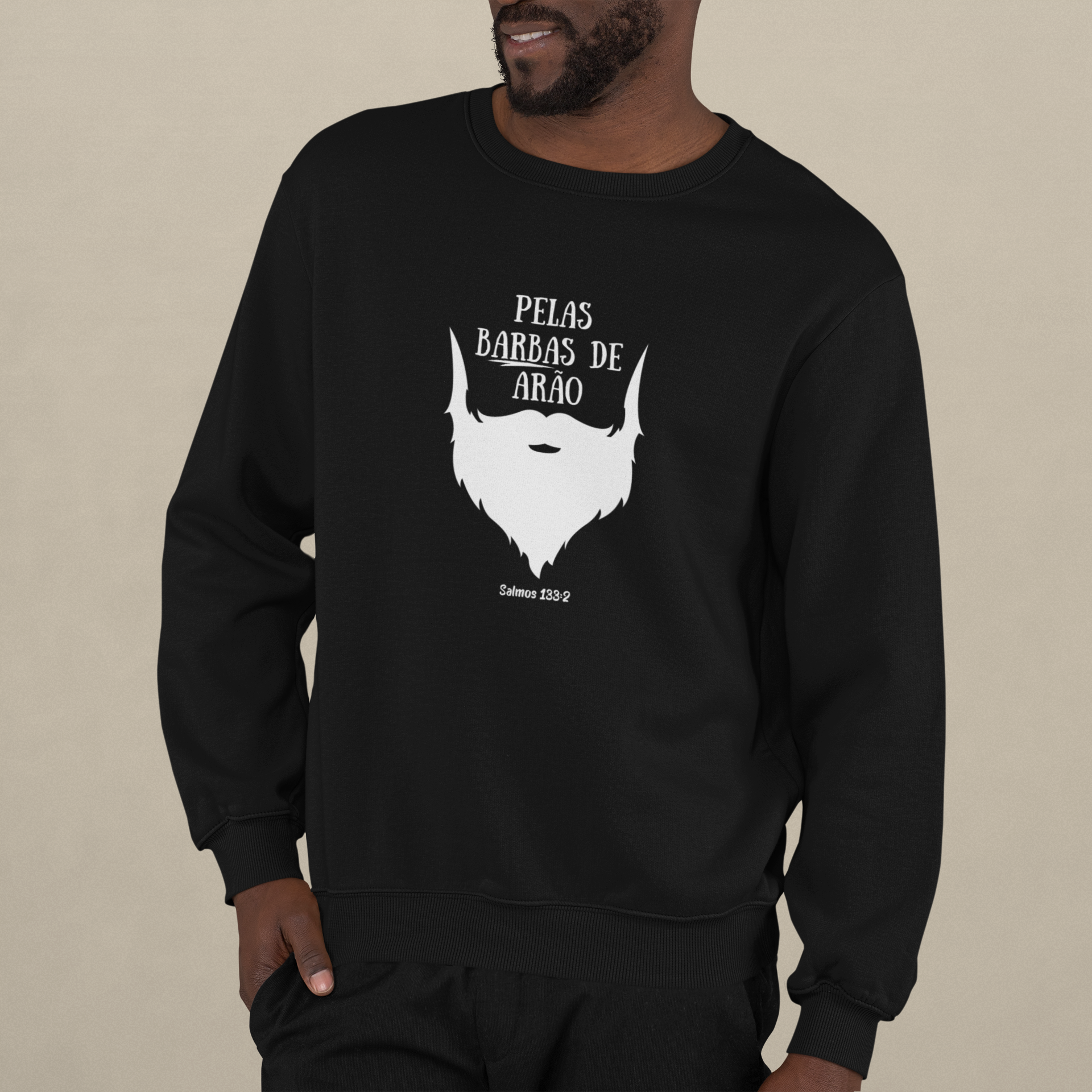 Moletom unissex ´´pelas barbas de Arão´´