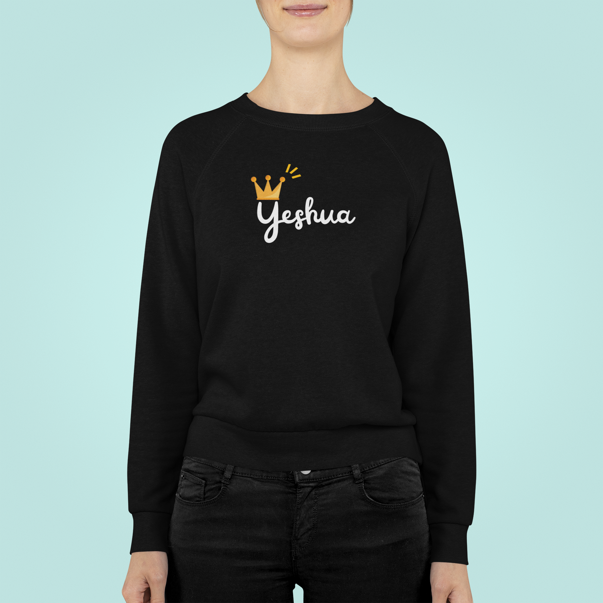 Moletom unissex Yeshua com coroa 