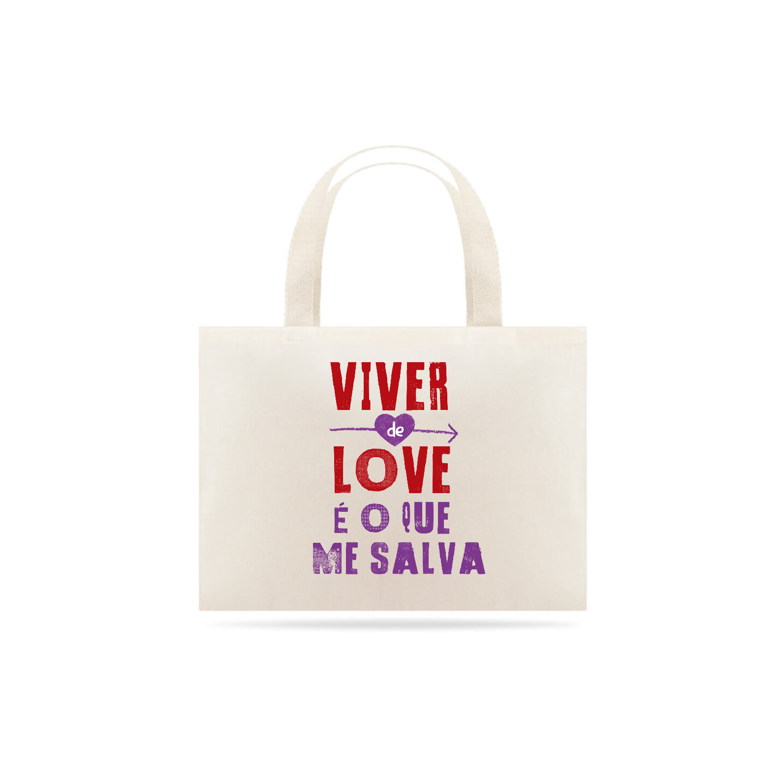 Nome do produto  Ecobag É O que Me Salva #ViverDeLove