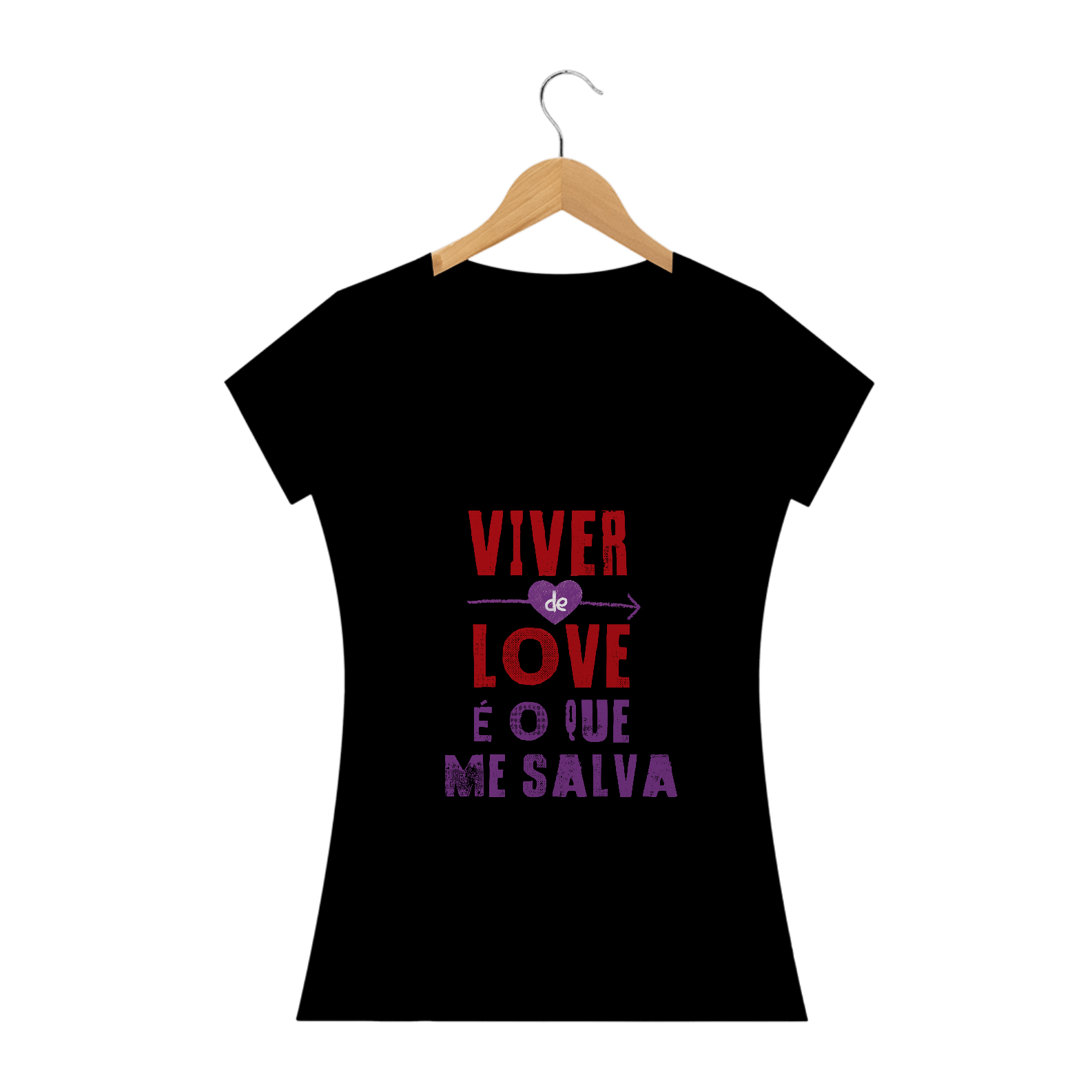 Nome do produto  Camisa É O que Me Salva #ViverDeLove Babylong