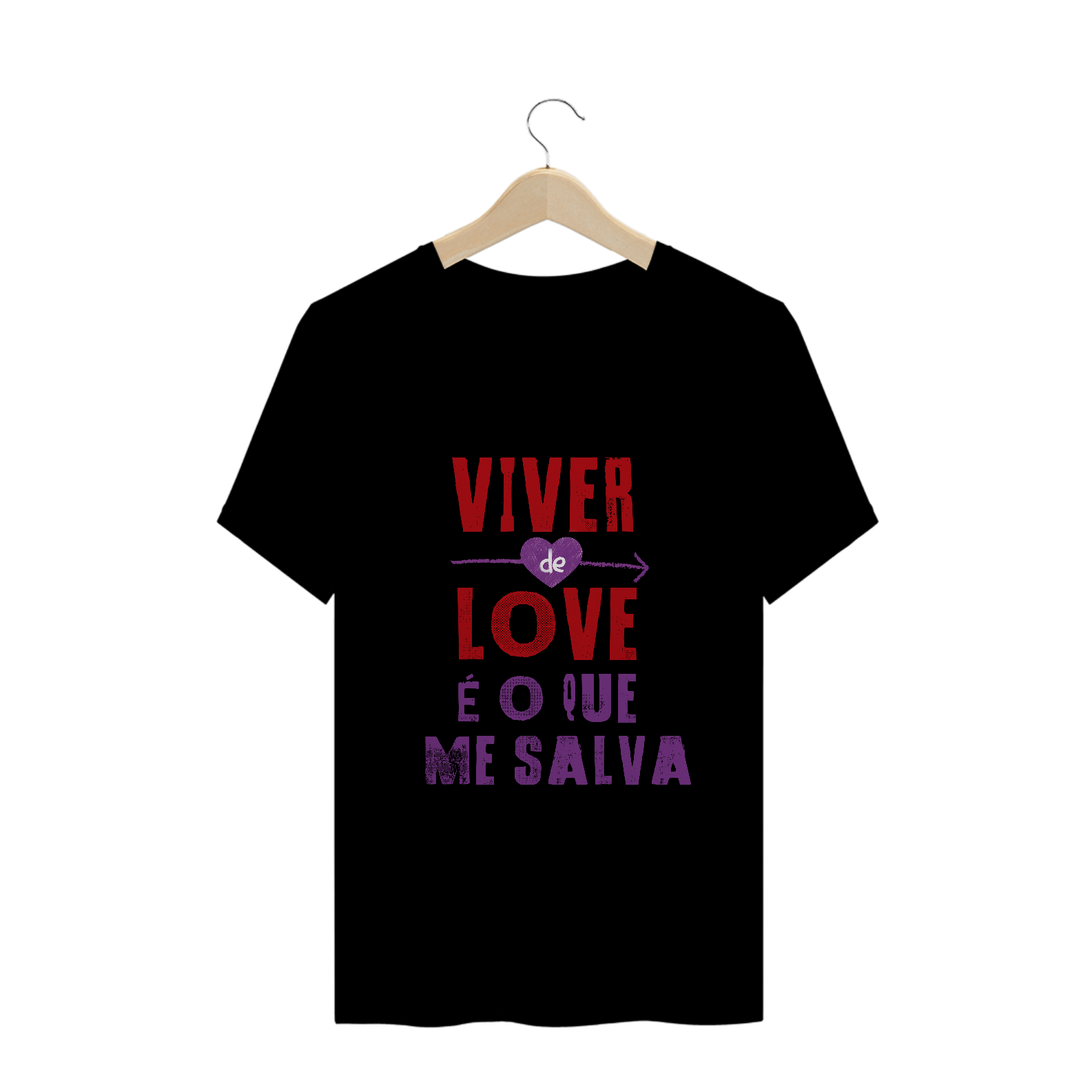 Nome do produto  Camisa É O que Me Salva #ViverDeLove T-shirt