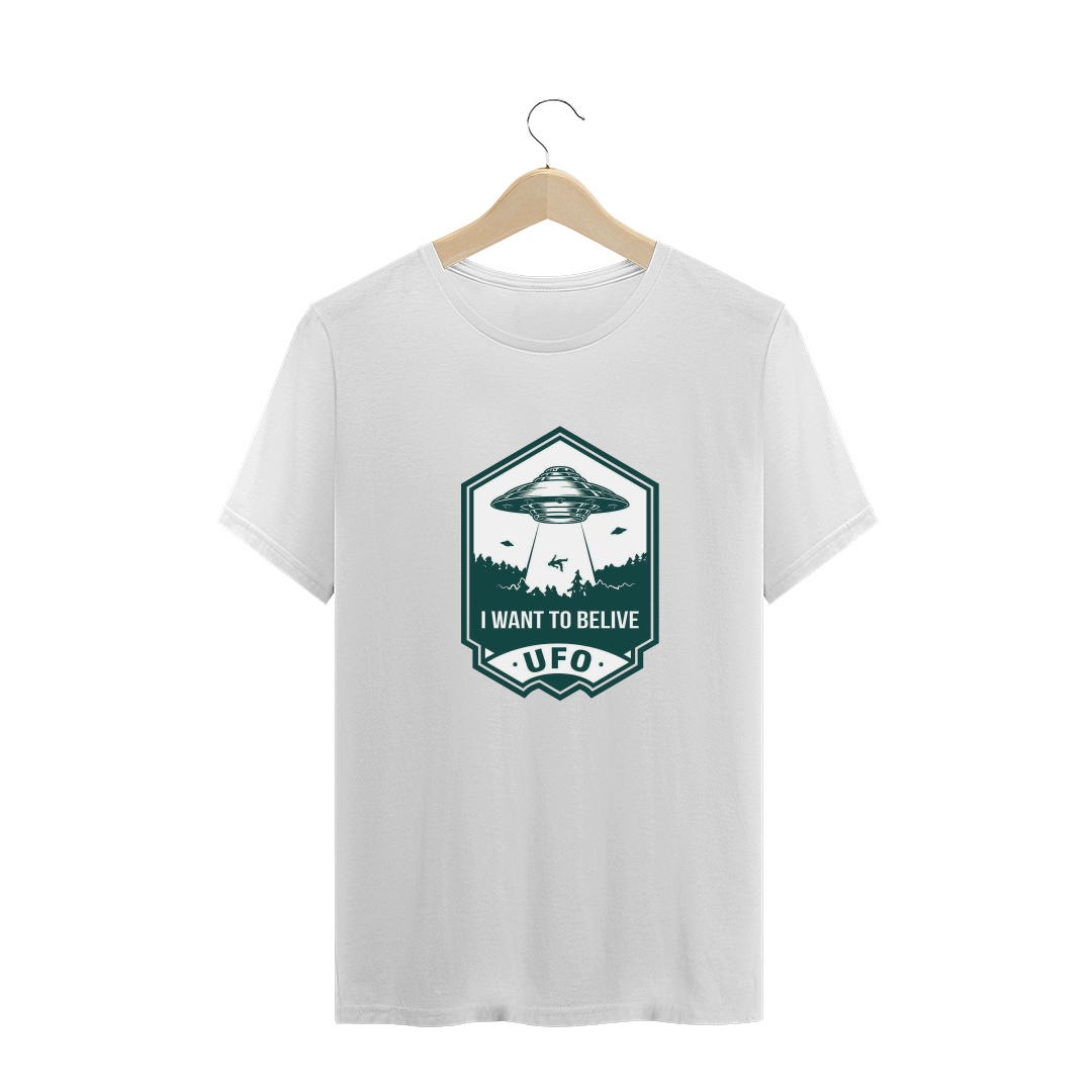 Nome do produto  Camiseta Masculina - I Want To Believe