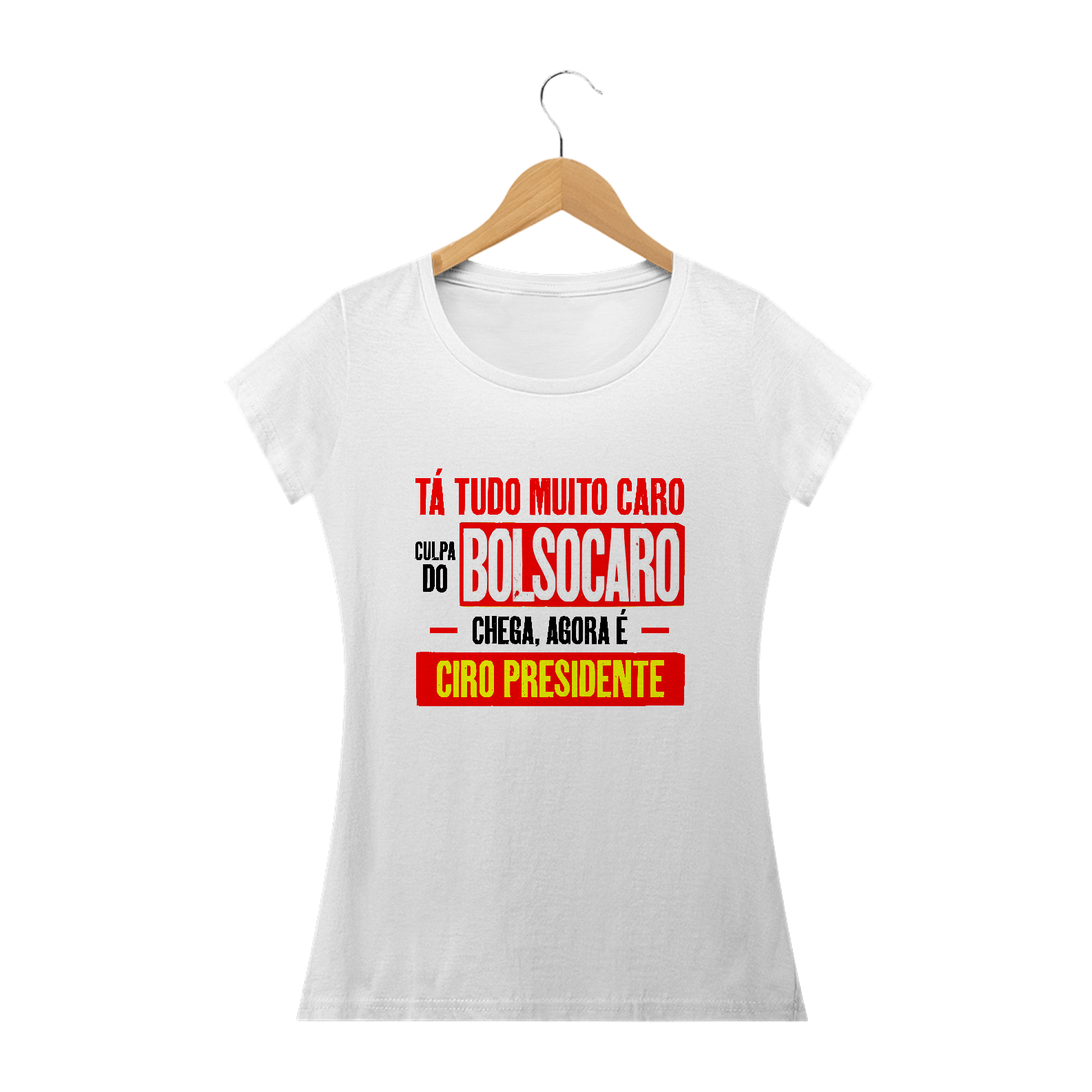 Nome do produto  Camiseta Feminina Bolsocaro