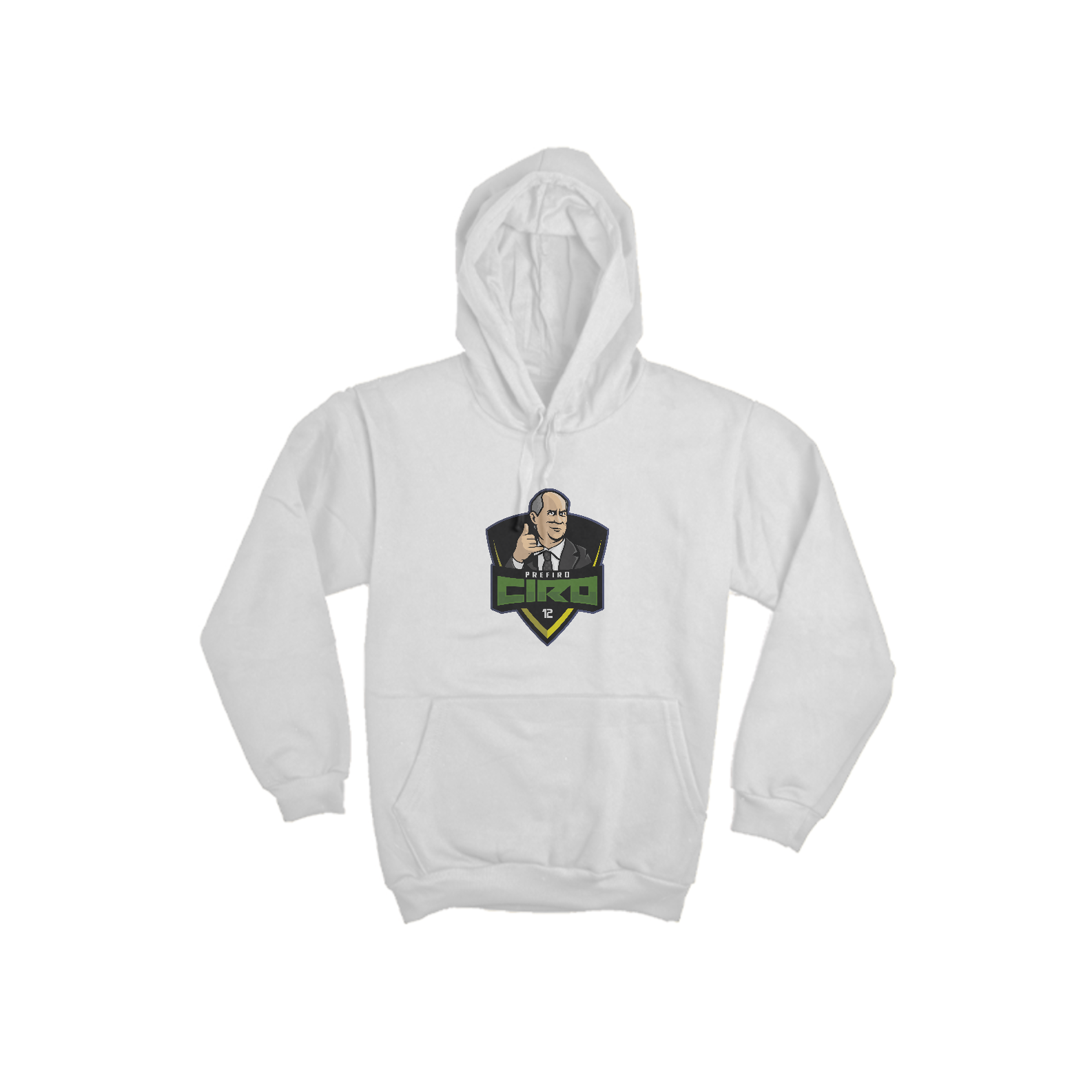 Nome do produto  Moletom Brasão Prefiro Ciro (com capuz)