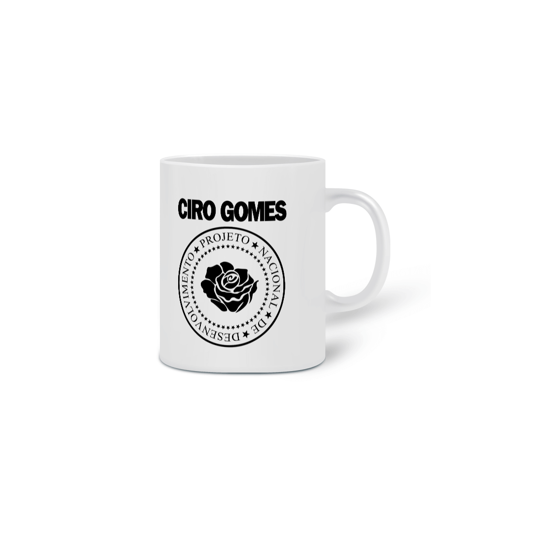 Nome do produto  Caneca Ciro Gomes (Ramones)