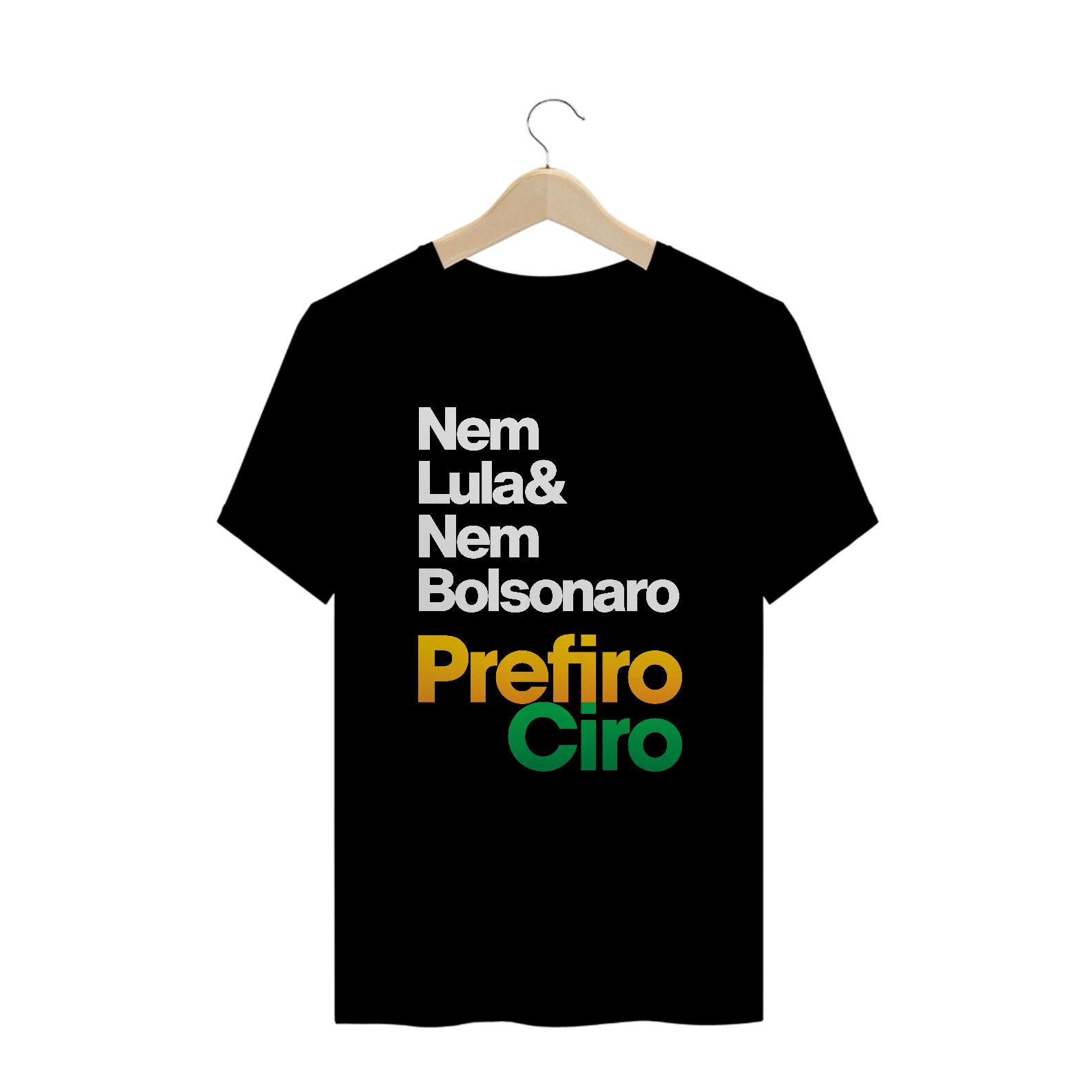 Nome do produto  Camiseta Nem Lula & Nem Bolsonaro