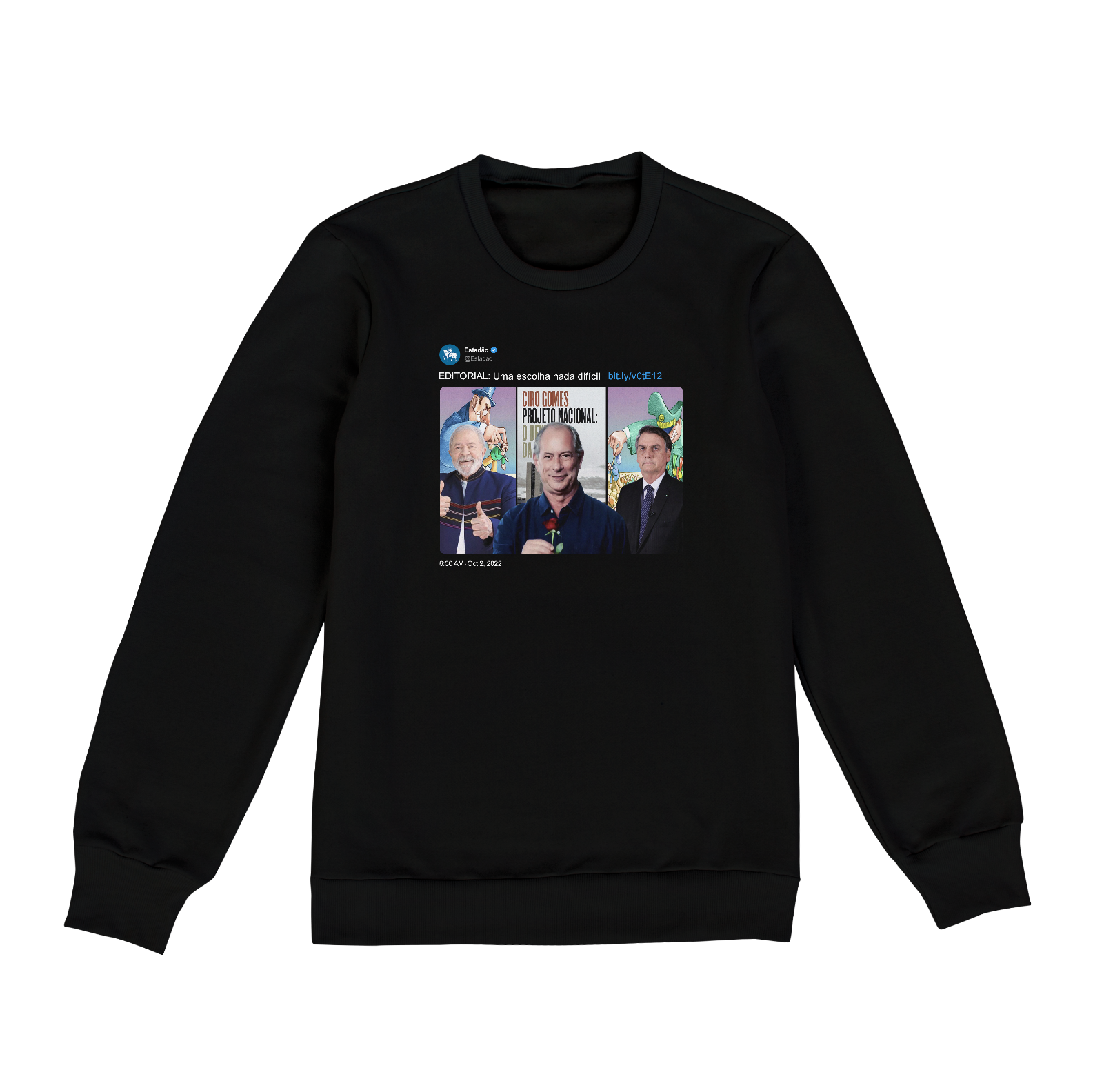 Nome do produto  Moletom Uma escolha nada difícil