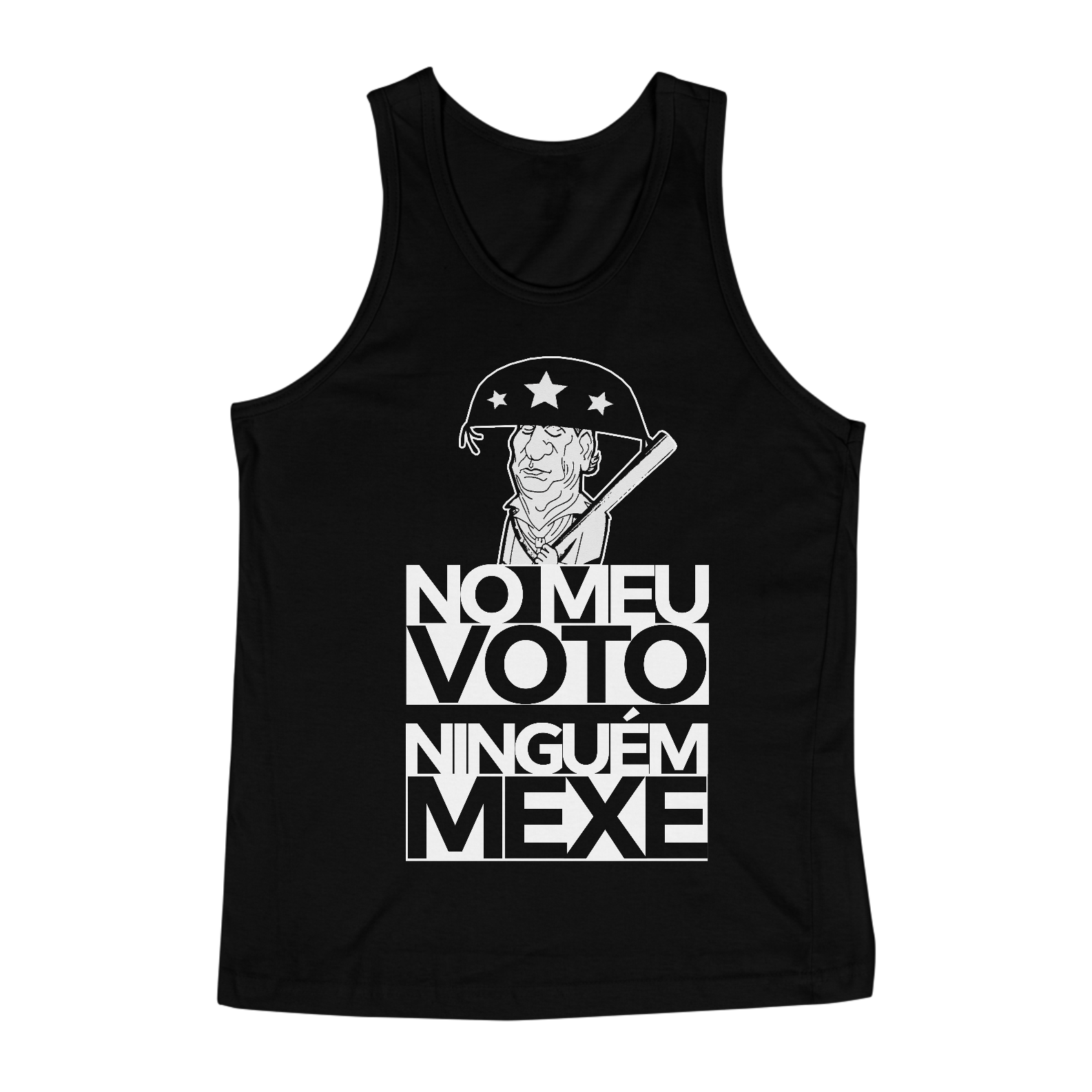 Nome do produto  Camiseta Regata No Meu voto Ninguém Mexe 