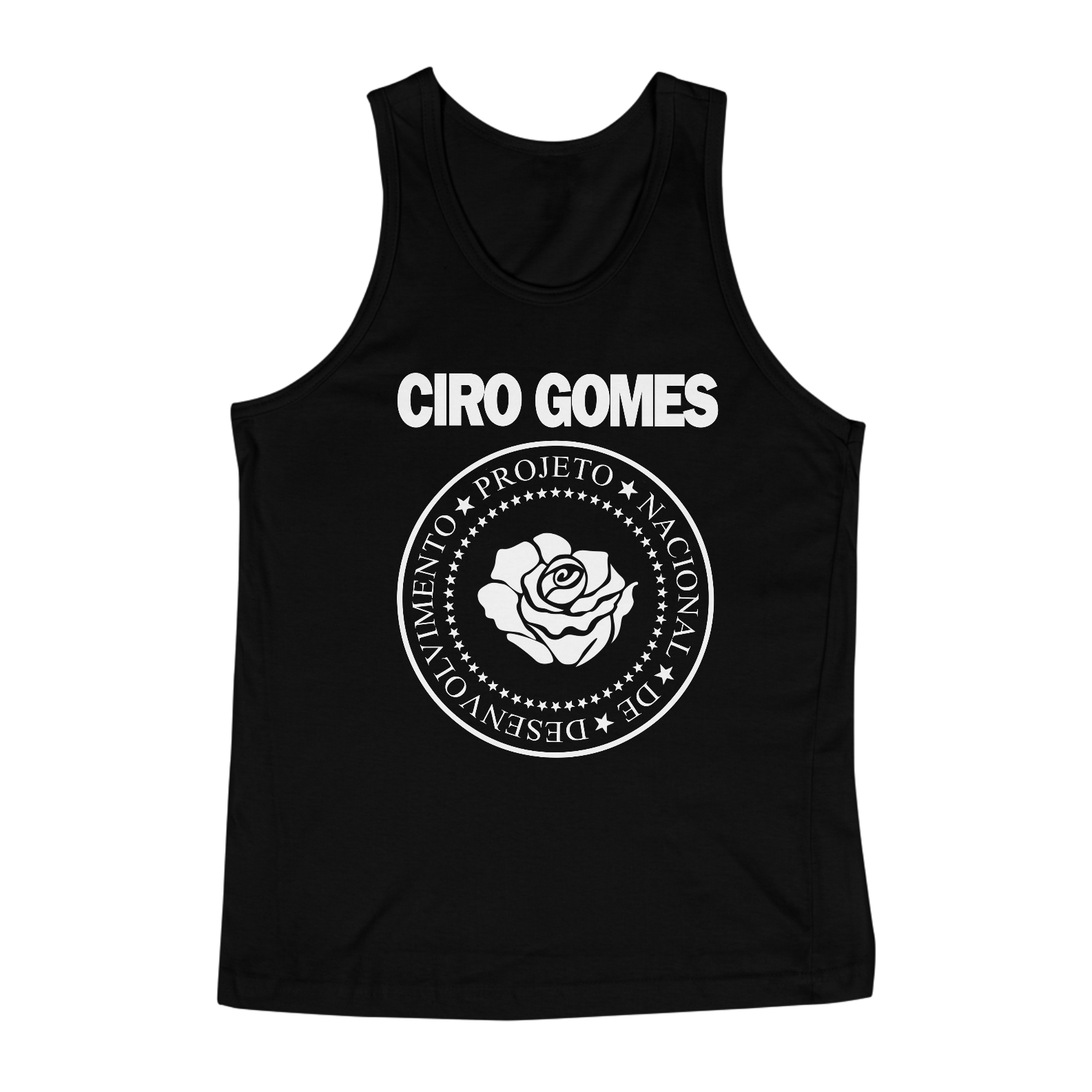 Nome do produto  Camiseta Regata Ciro Gomes (Ramones)