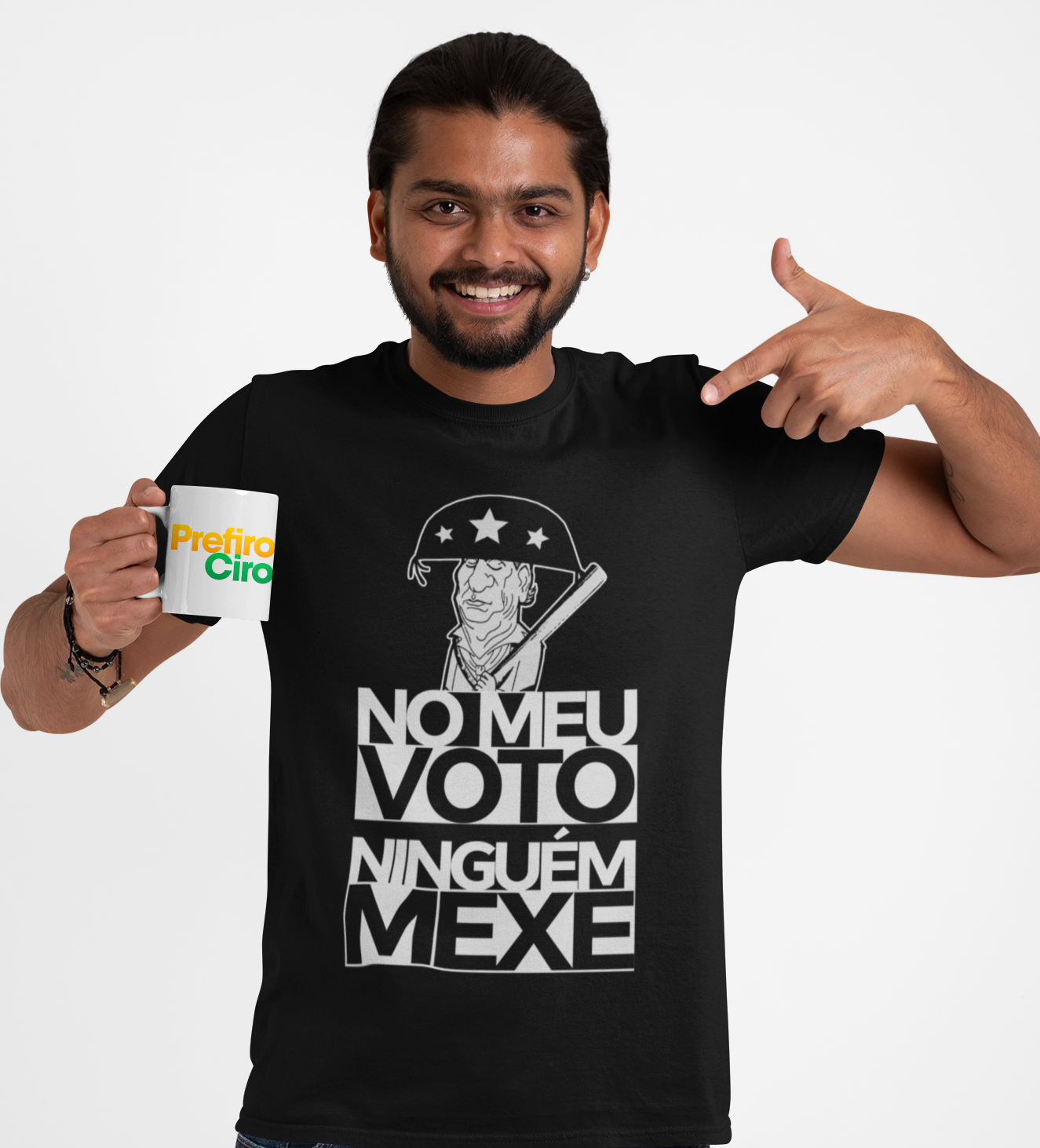 Nome do produto  Camiseta No meu voto ninguém mexe