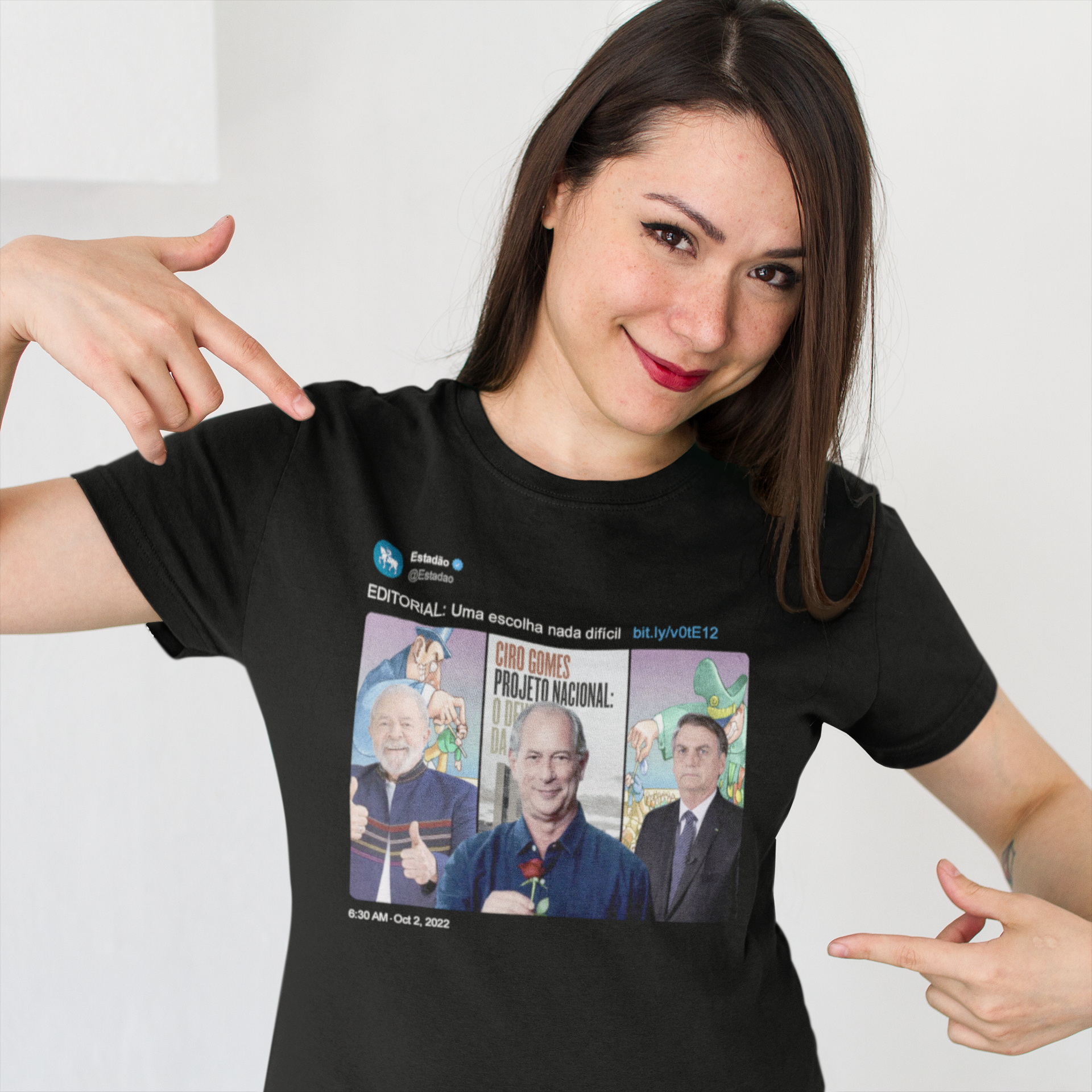 Nome do produto  Camiseta Uma escolha nada difícil (Versão 2)