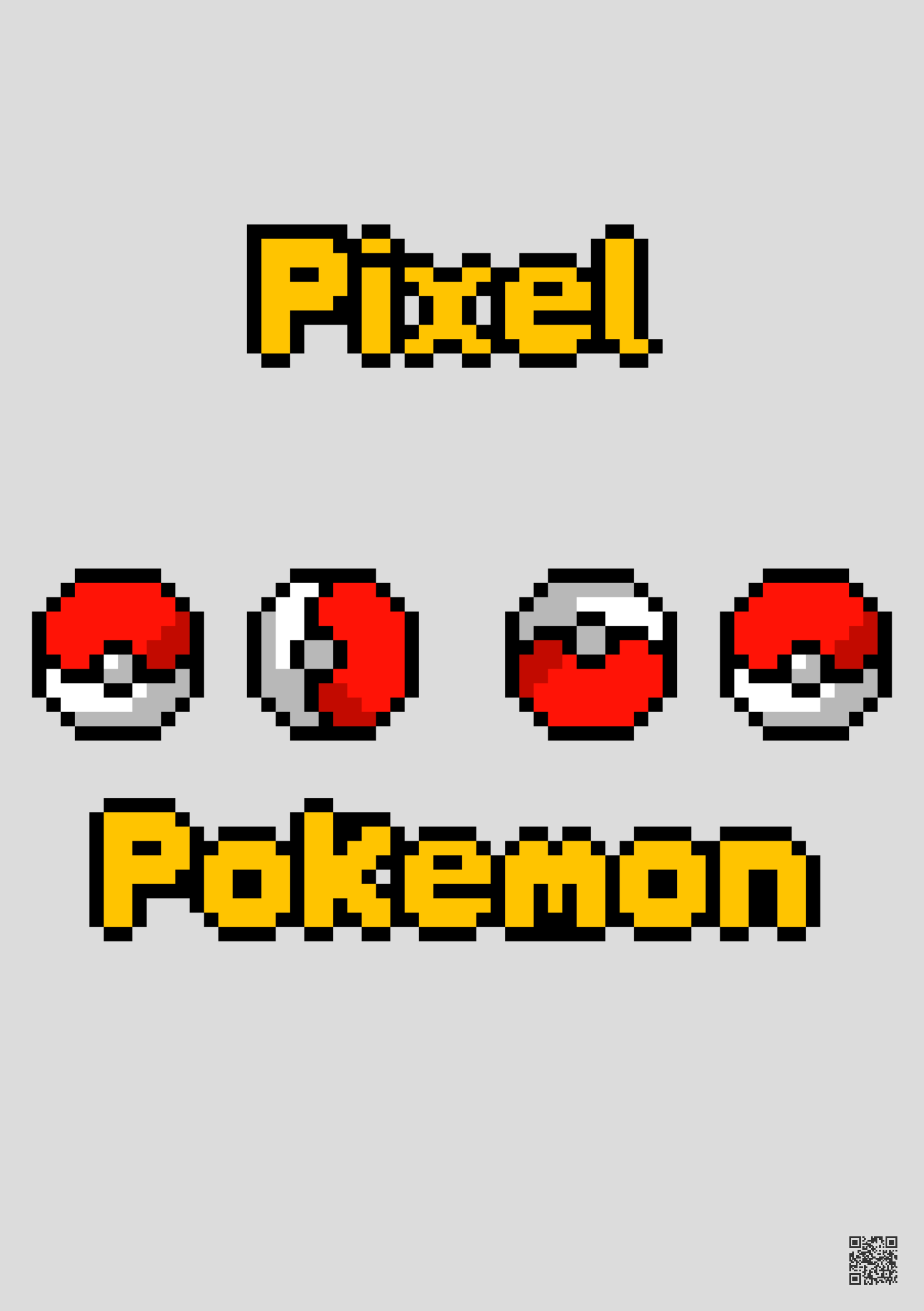 Nome do produto  Poster Pixel Pokébola