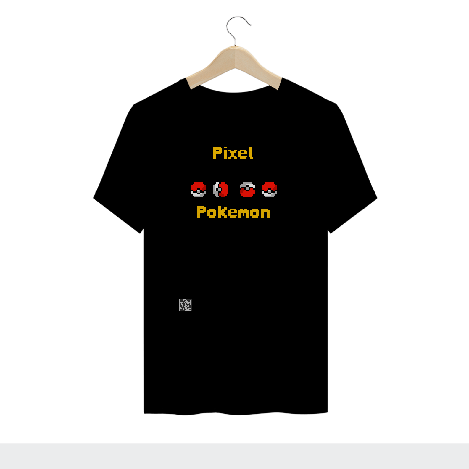 Nome do produto  Camiseta Pixel Pokébola 
