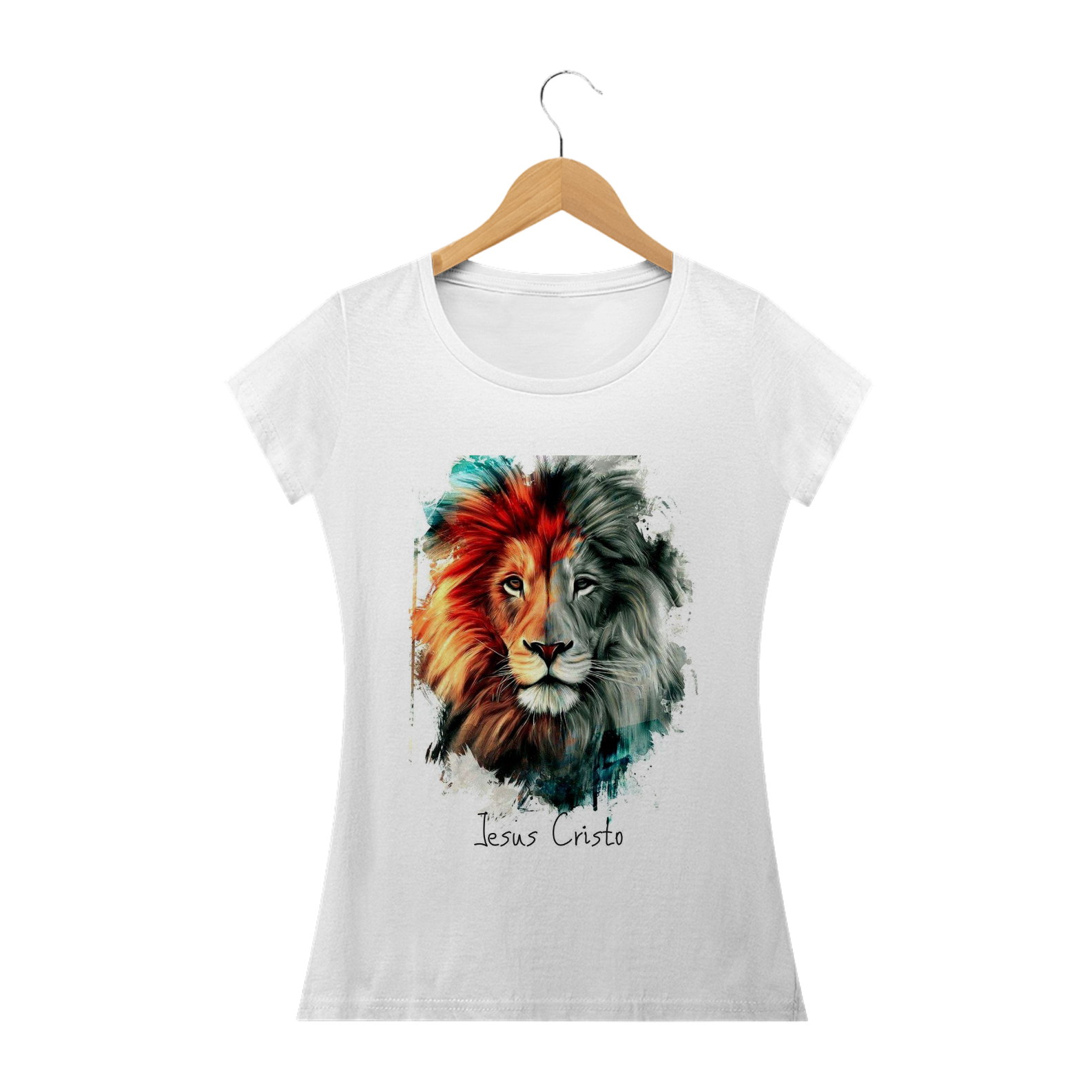 Nome do produto  Leão De Judá - Camisa Feminina