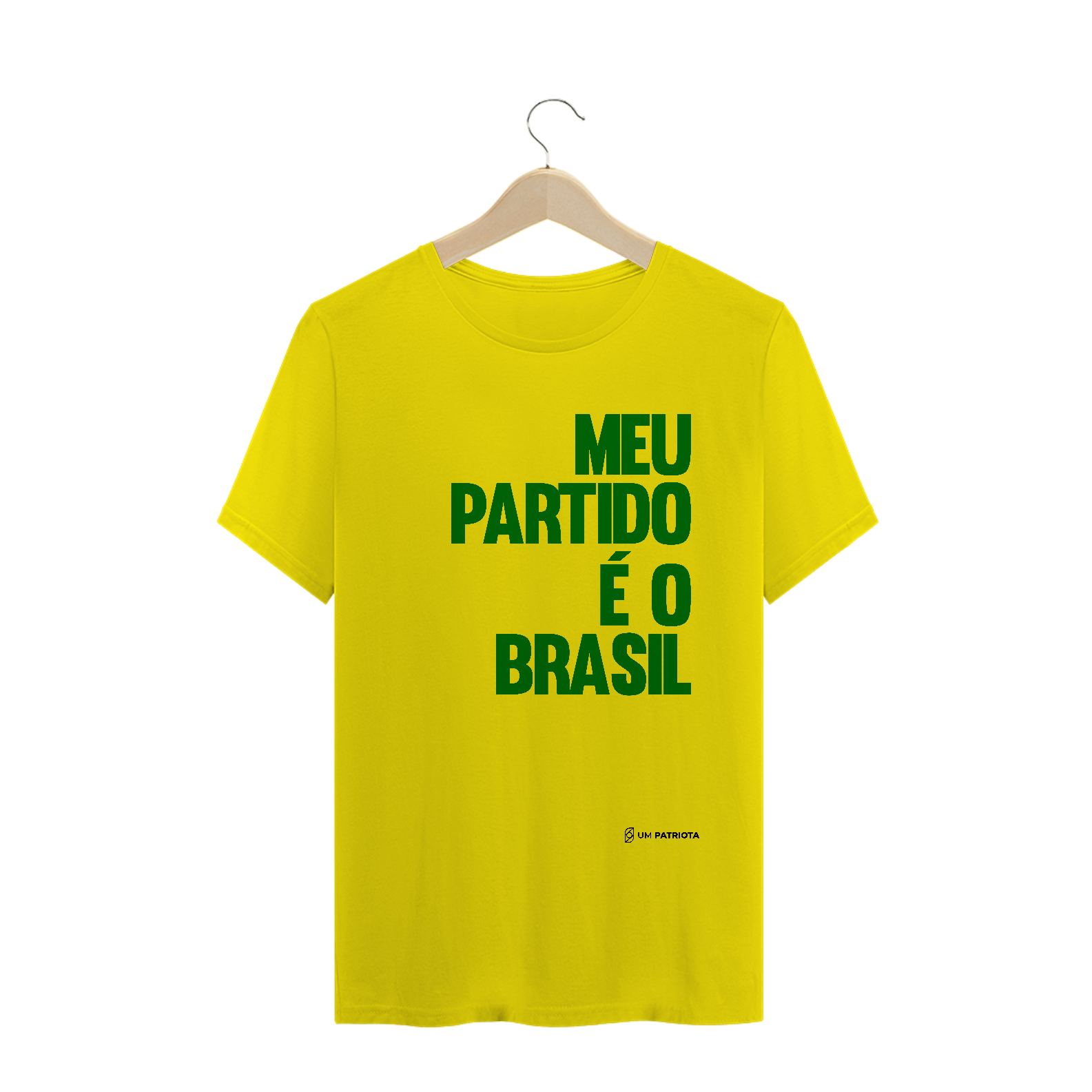 Nome do produto  Camisa Masculina - Meu Partido è o Brasil Bolsonaro - Um Patriota